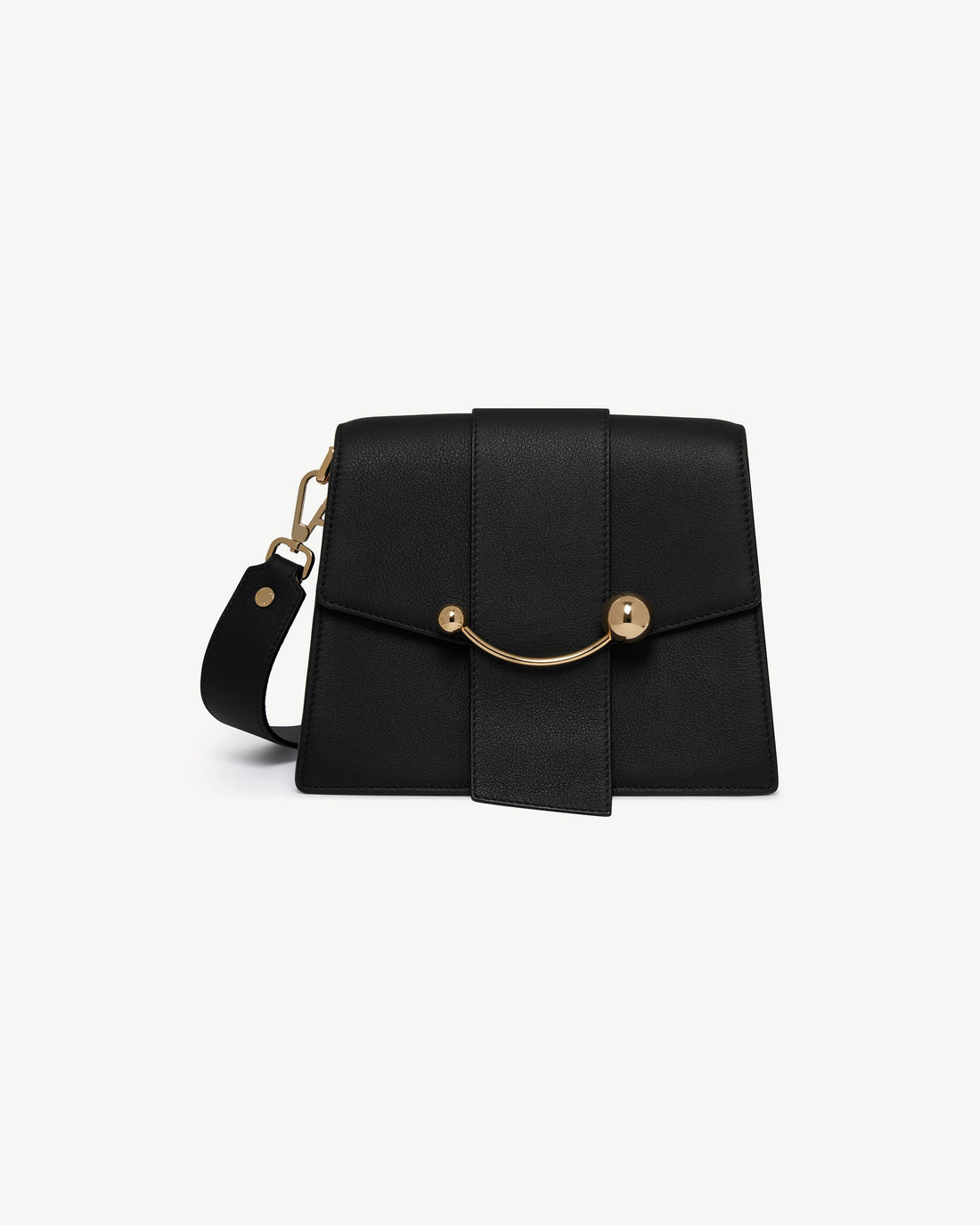 Box Crescent Bag in Black