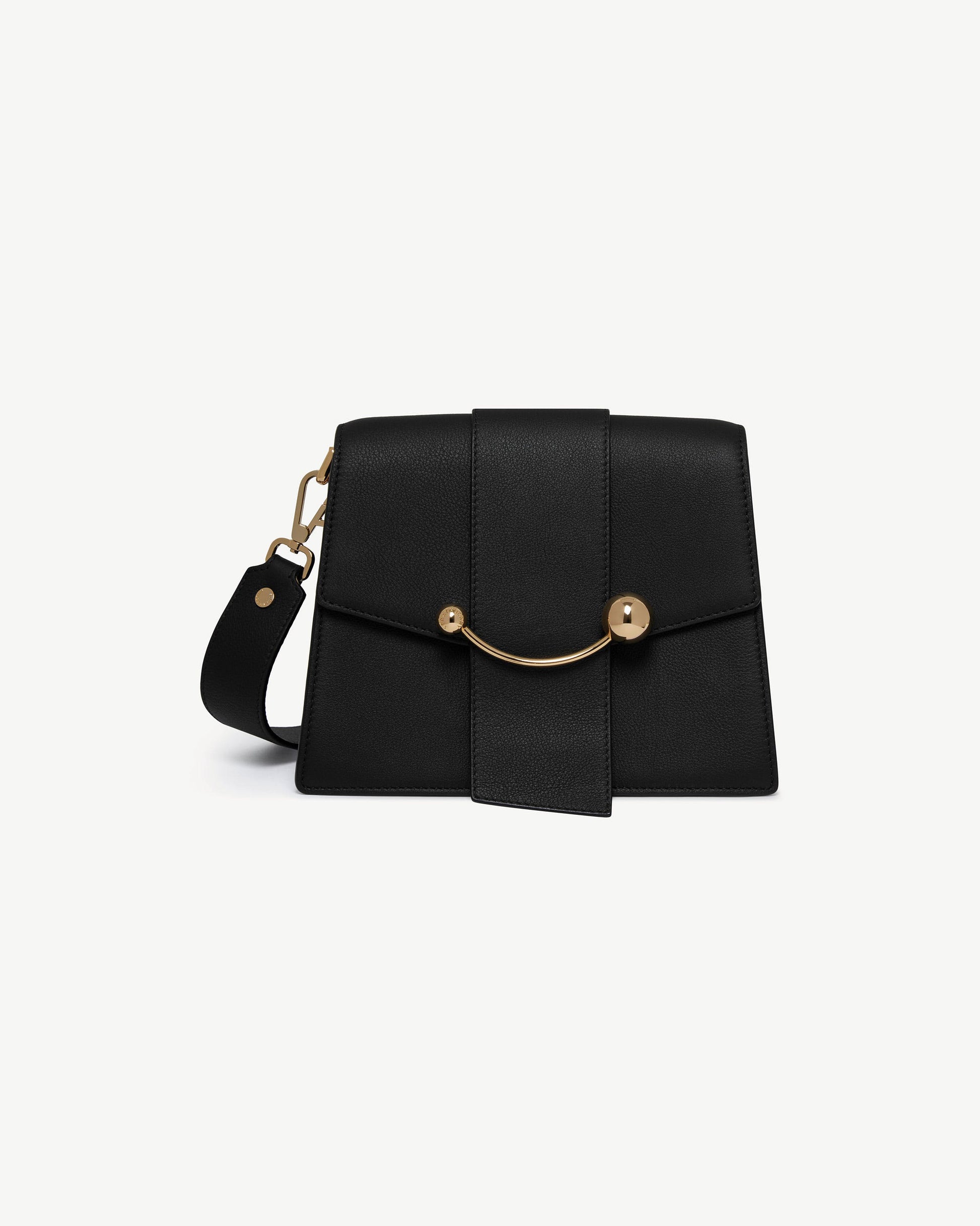 Box Crescent Bag in Black