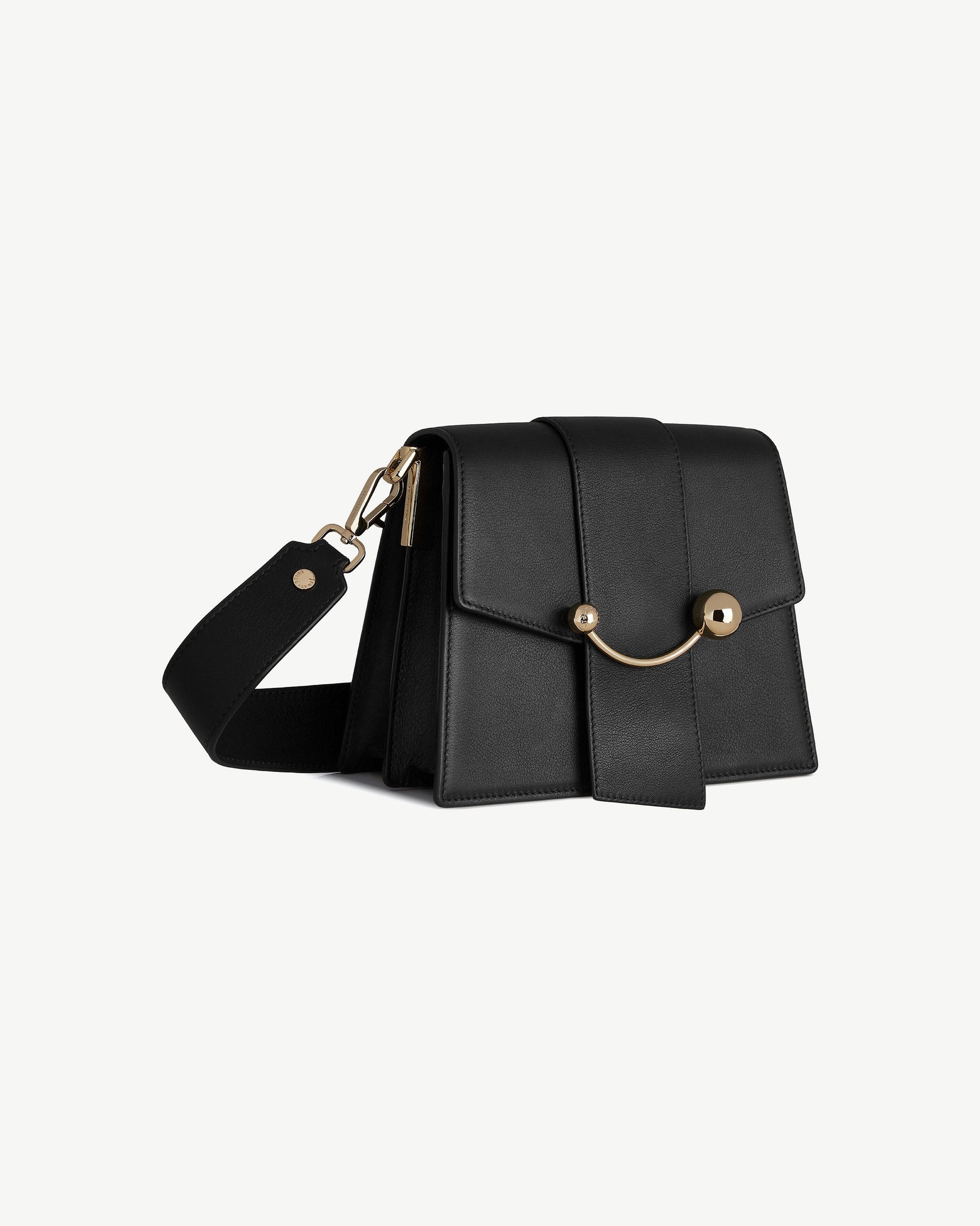 Box Crescent Bag in Black
