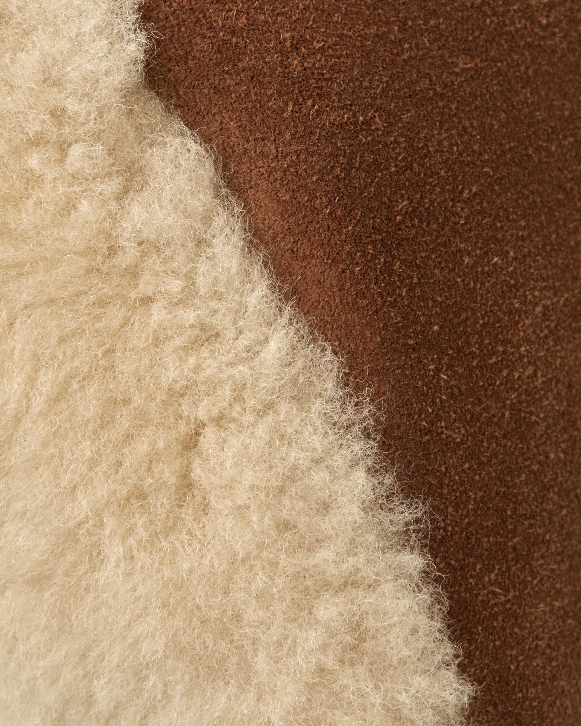 Charlotte Midi Drawstring — Tan Suede & Shearling