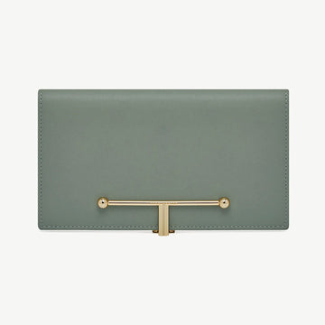 Large Melville Street Wallet in Library Green