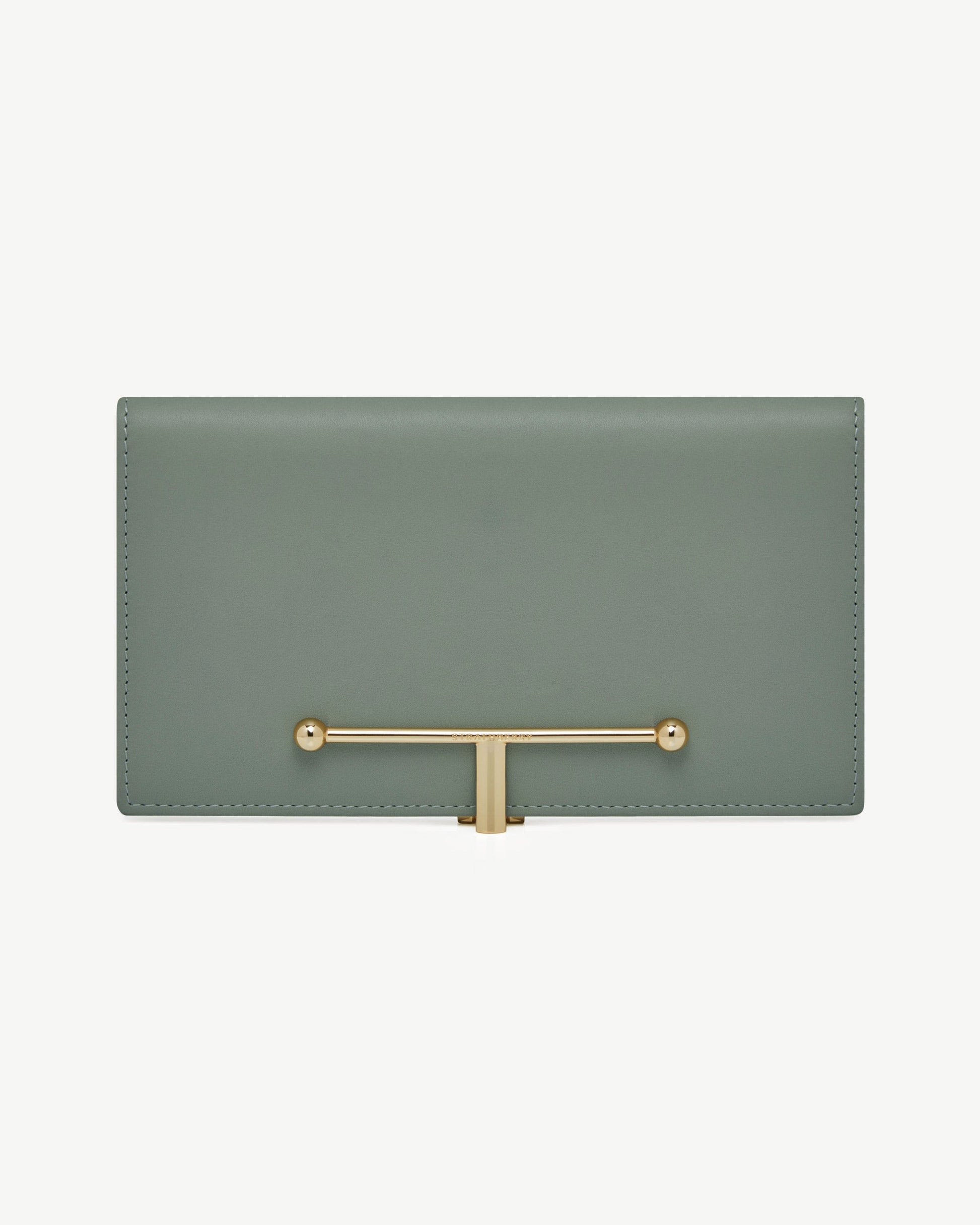 Large Melville Street Wallet in Library Green