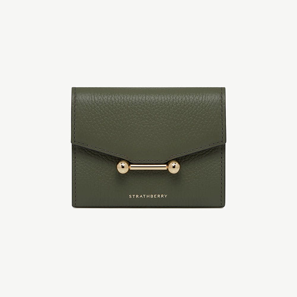 Mosaic Trifold Wallet in Pine Green