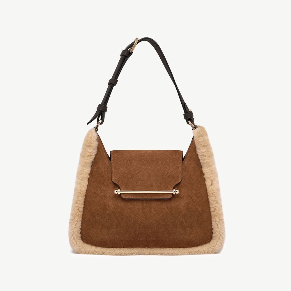 Multrees Hobo — Tan, Sand & Espresso with Suede & Shearling