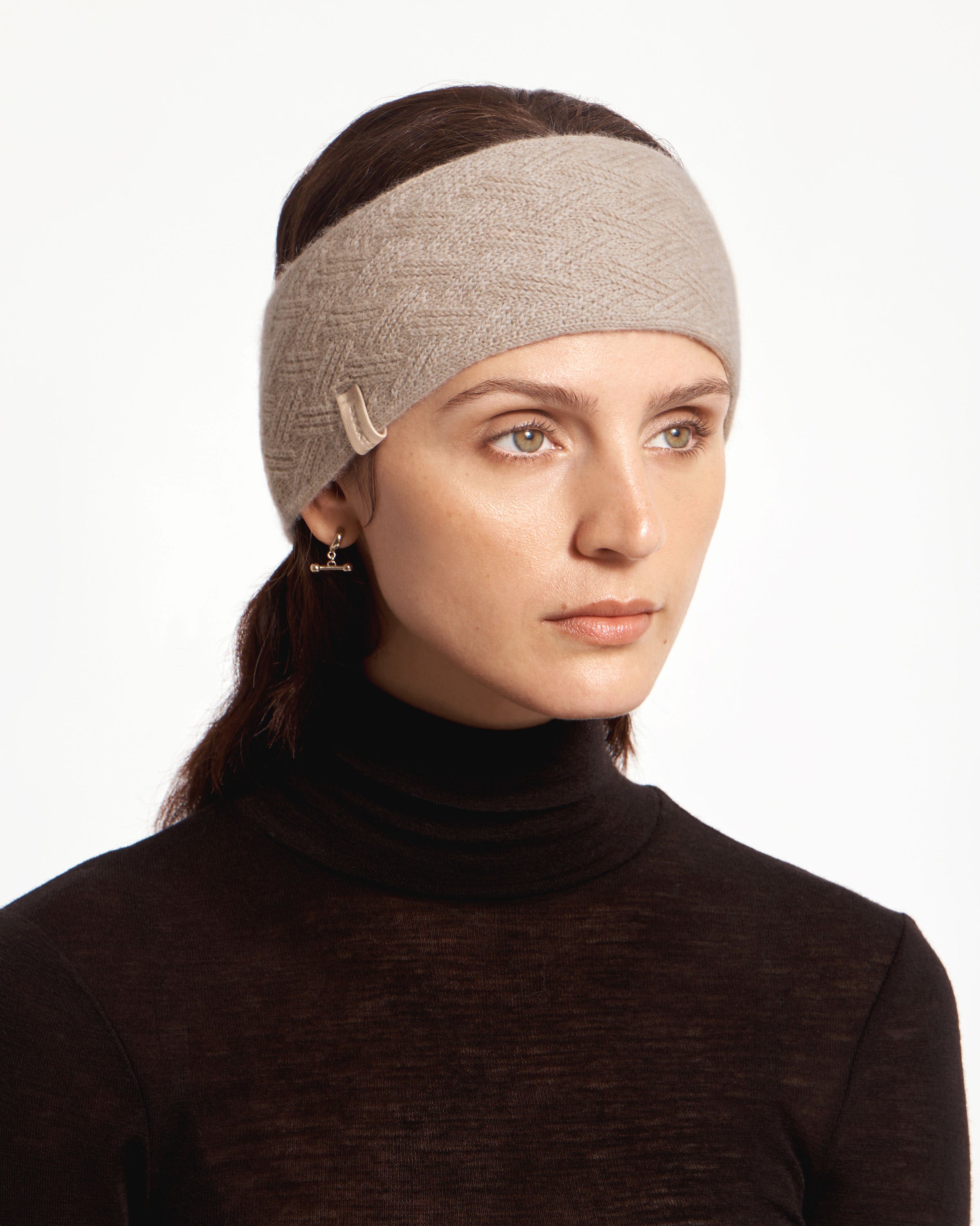 Sanday Cashmere Headband in Oat