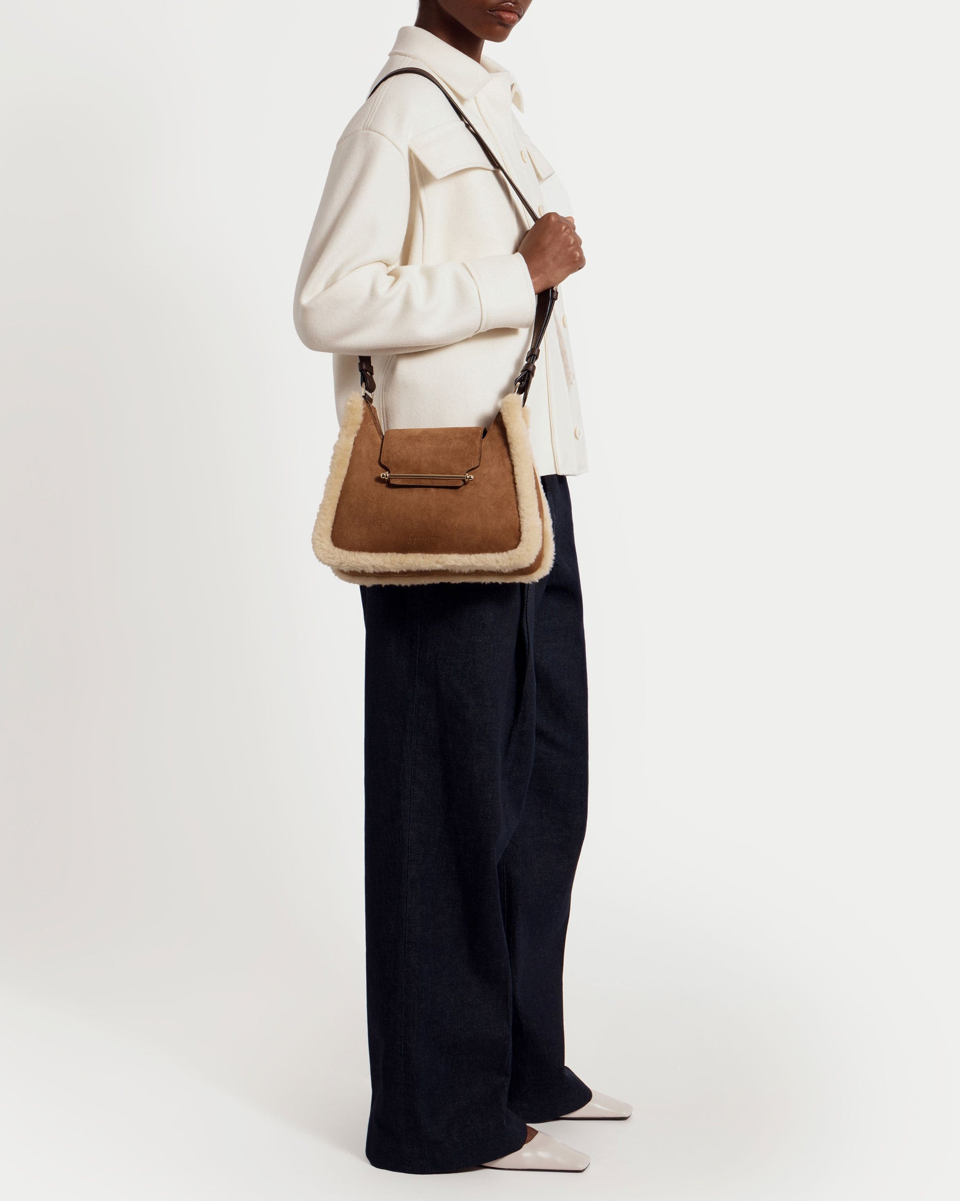 Multrees Hobo — Tan, Sand & Espresso with Suede & Shearling