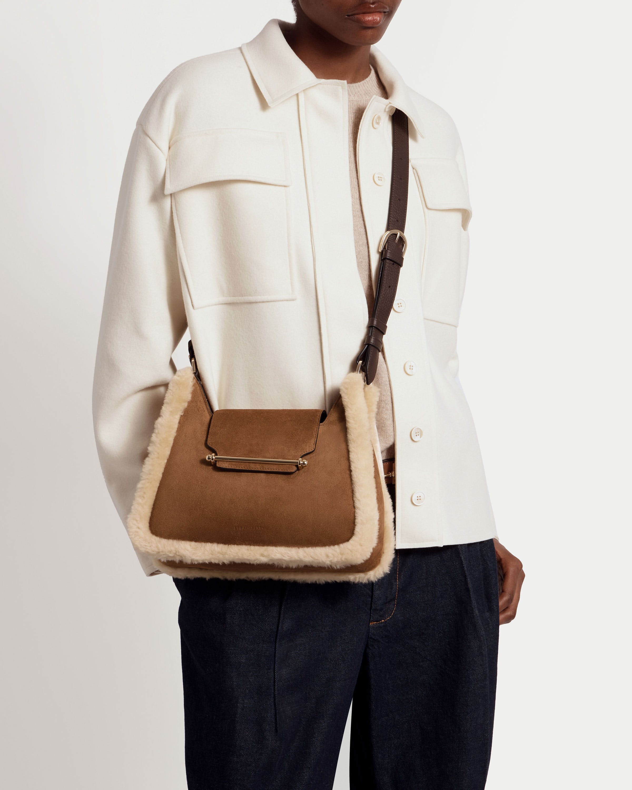 Multrees Hobo — Tan, Sand & Espresso with Suede & Shearling