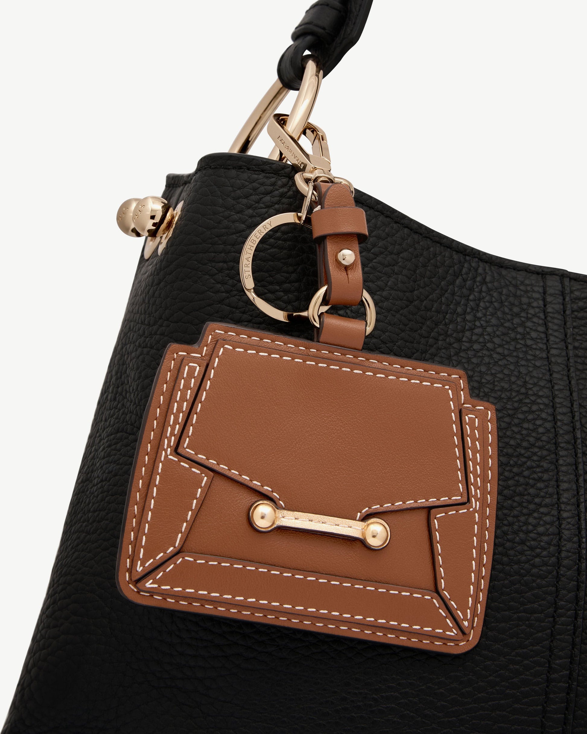 Mosaic Cardholder Charm in Chestnut