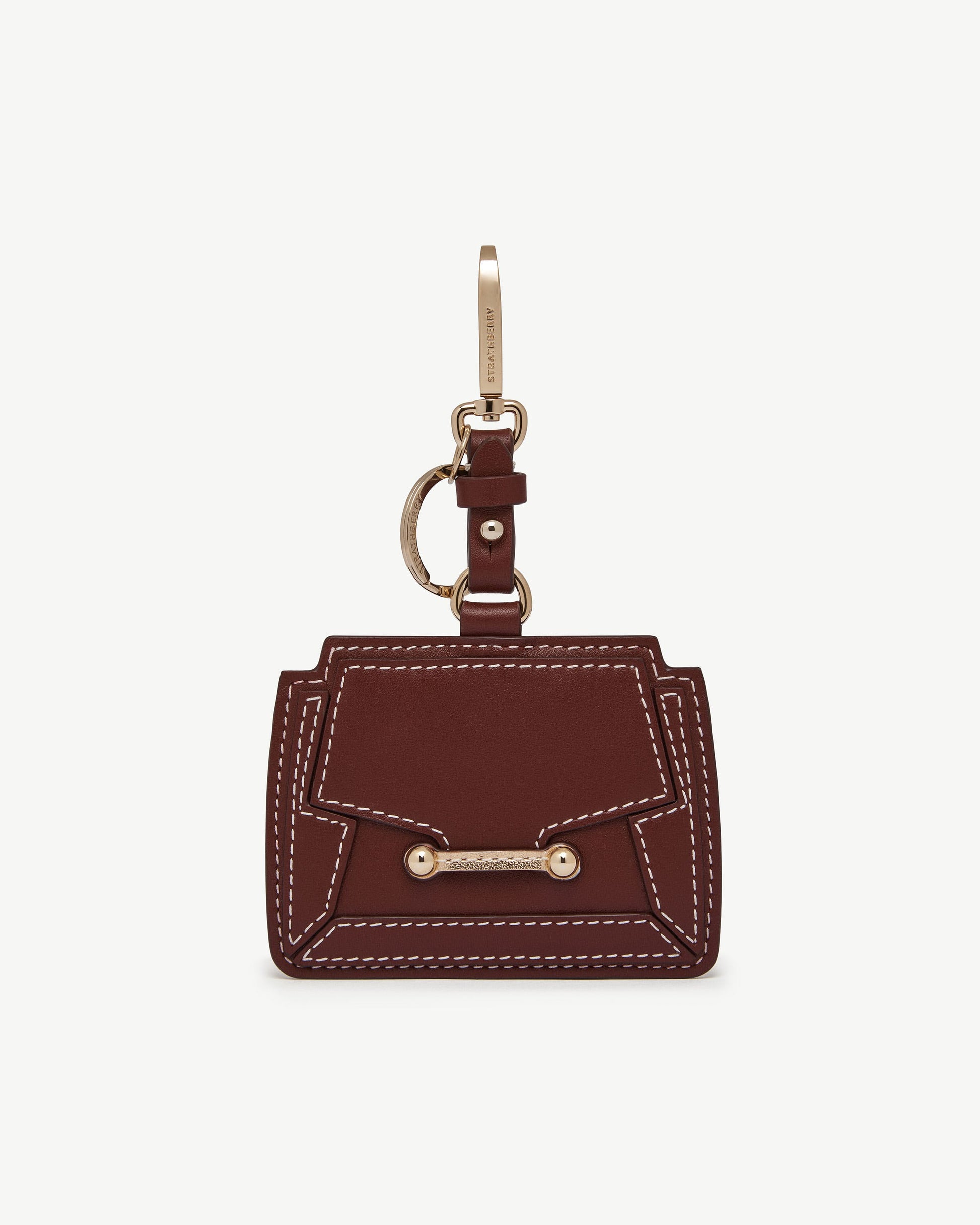 Mosaic Cardholder Charm in Oxblood