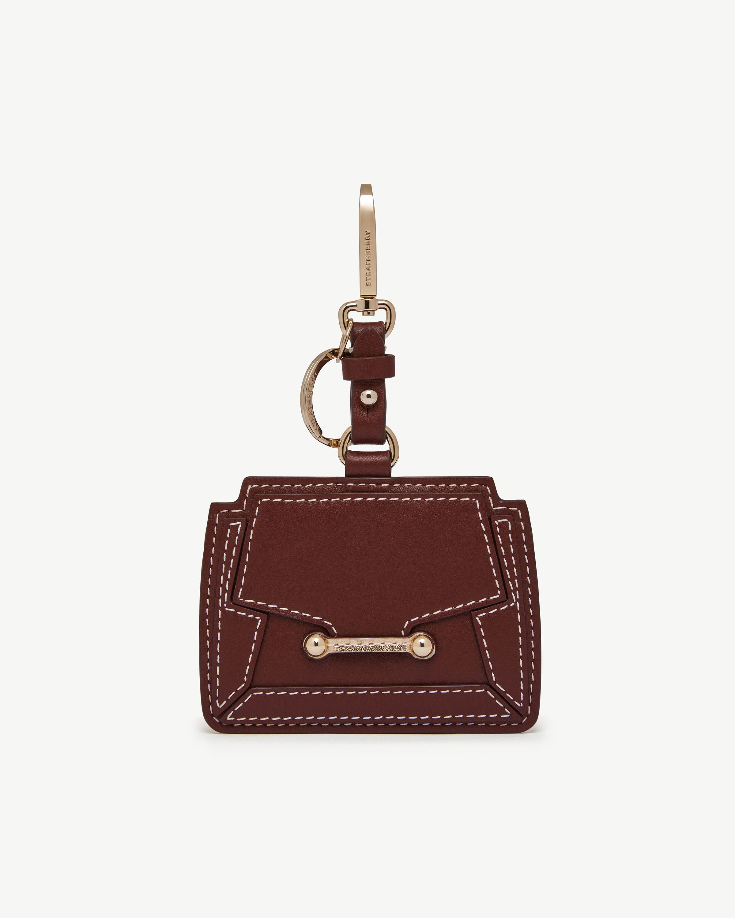 Mosaic Cardholder Charm in Oxblood