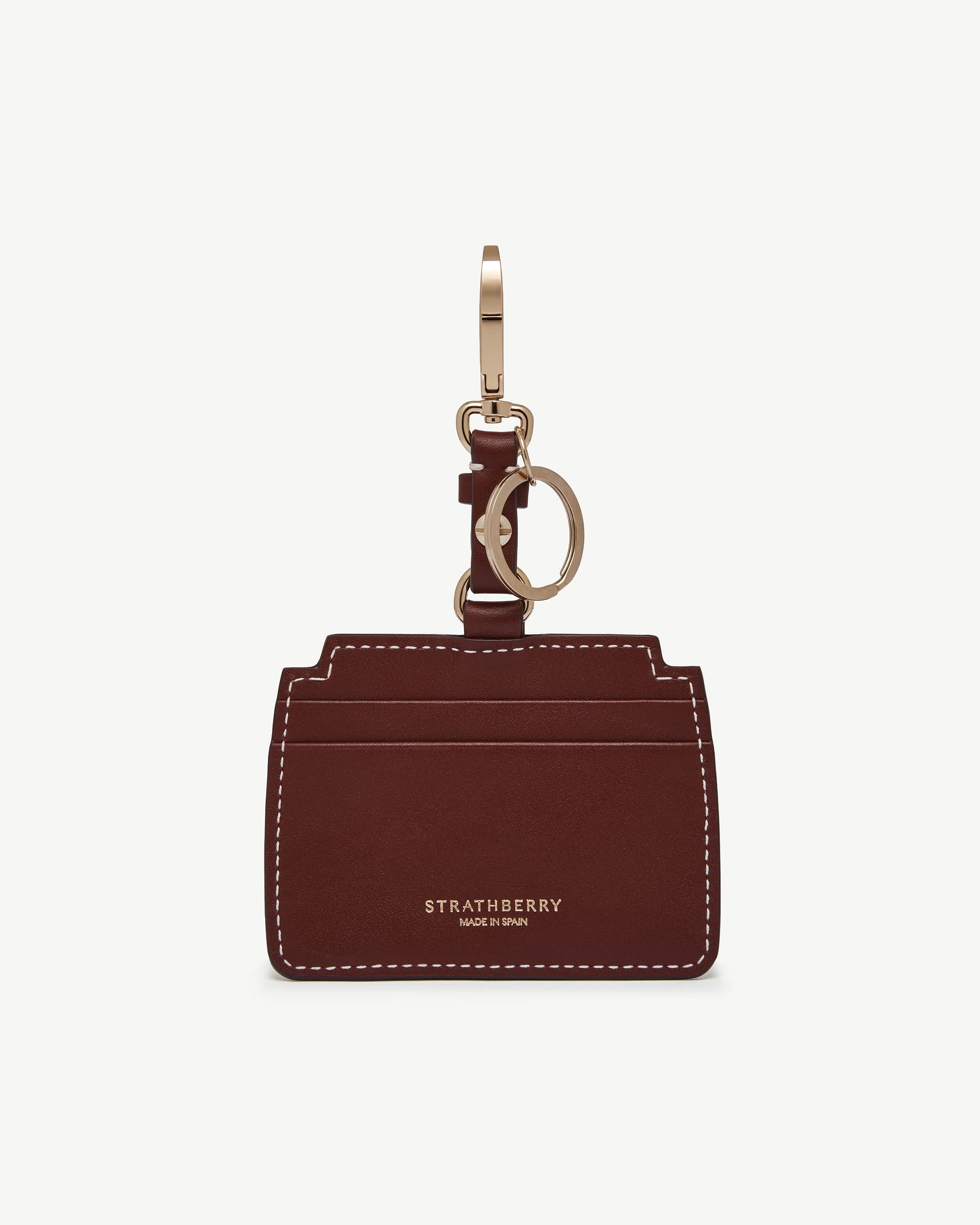 Mosaic Cardholder Charm in Oxblood