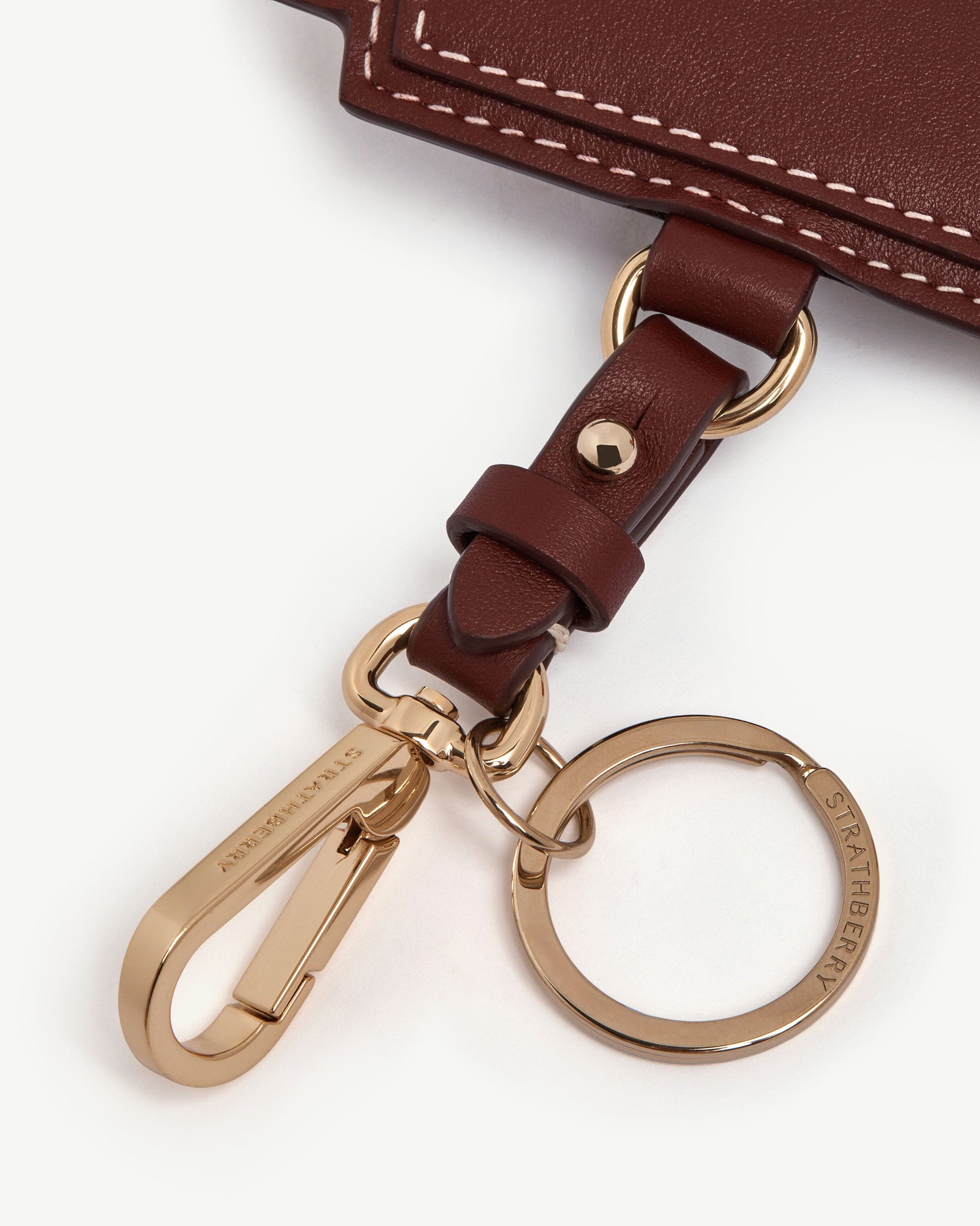 Mosaic Cardholder Charm in Oxblood