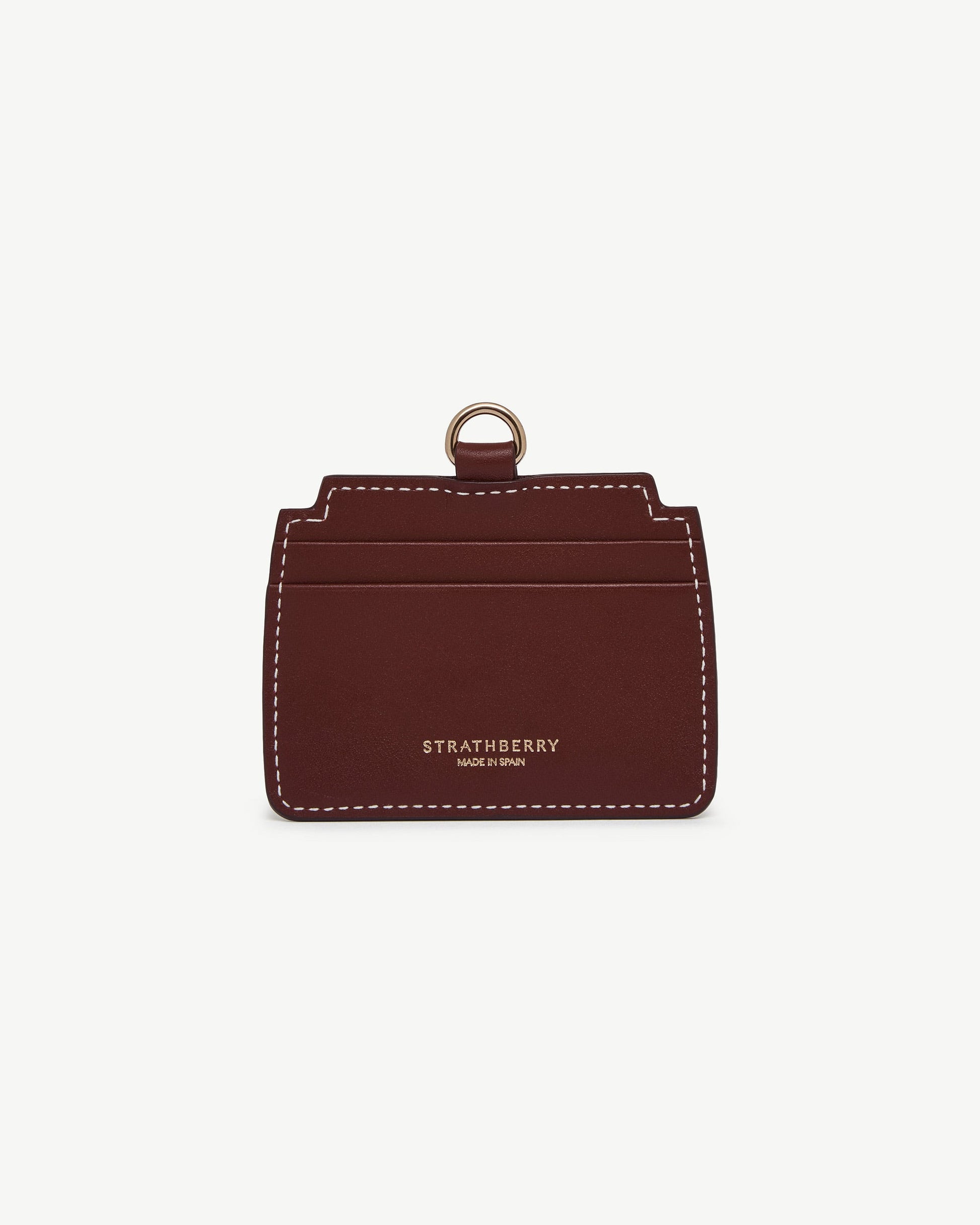 Mosaic Cardholder Charm in Oxblood