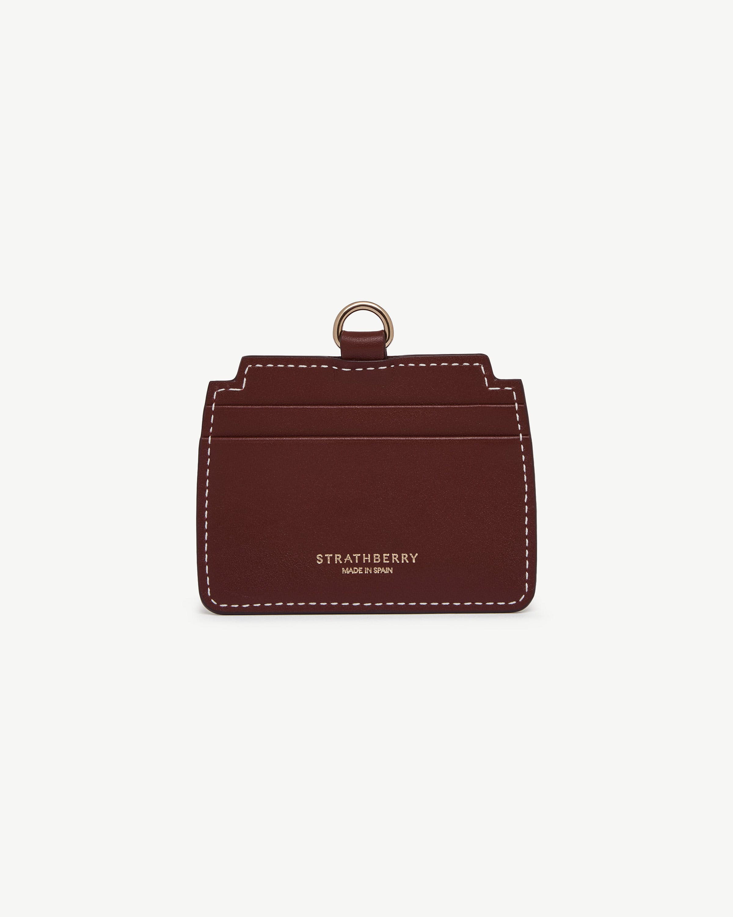 Mosaic Cardholder Charm in Oxblood