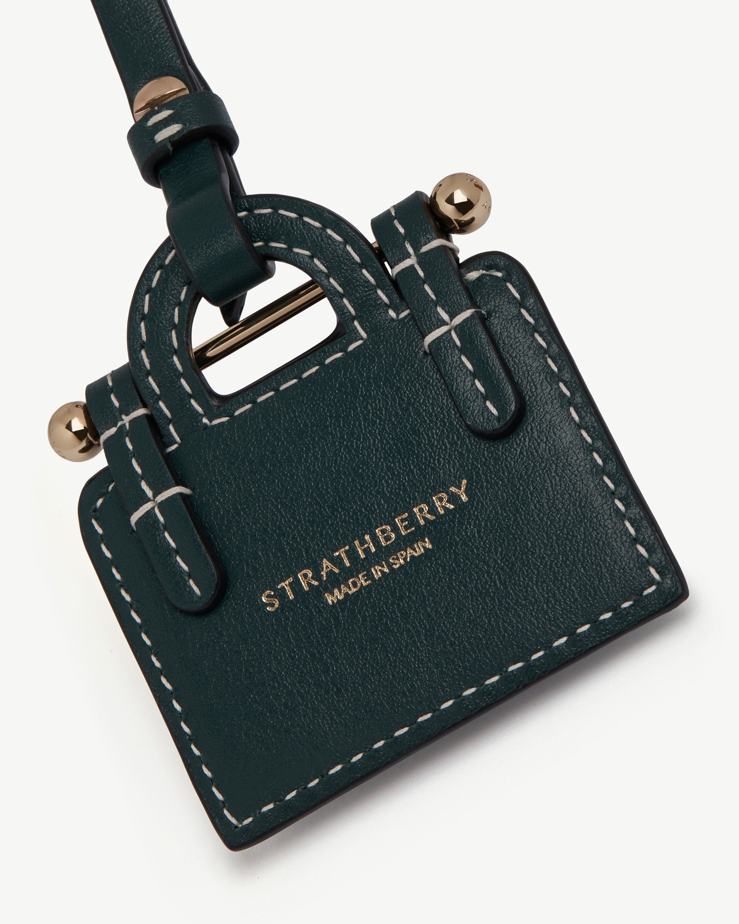 Tote Charm in Bottle Green