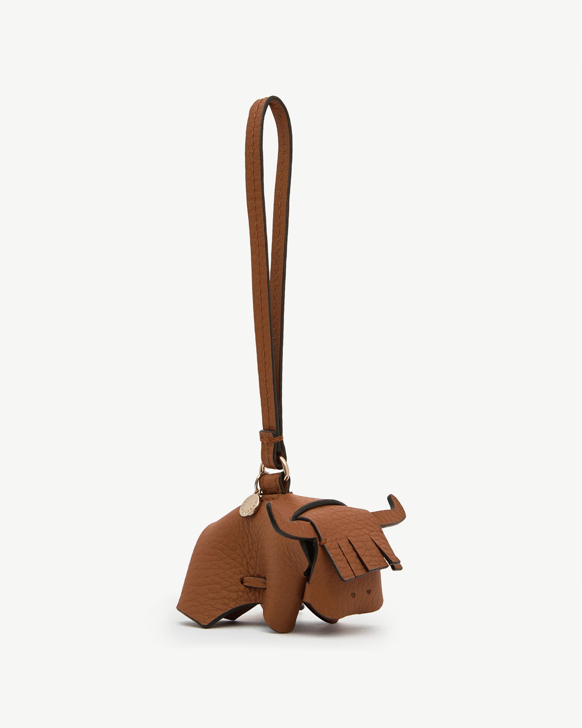 Highland Cow Bag Charm in Tan