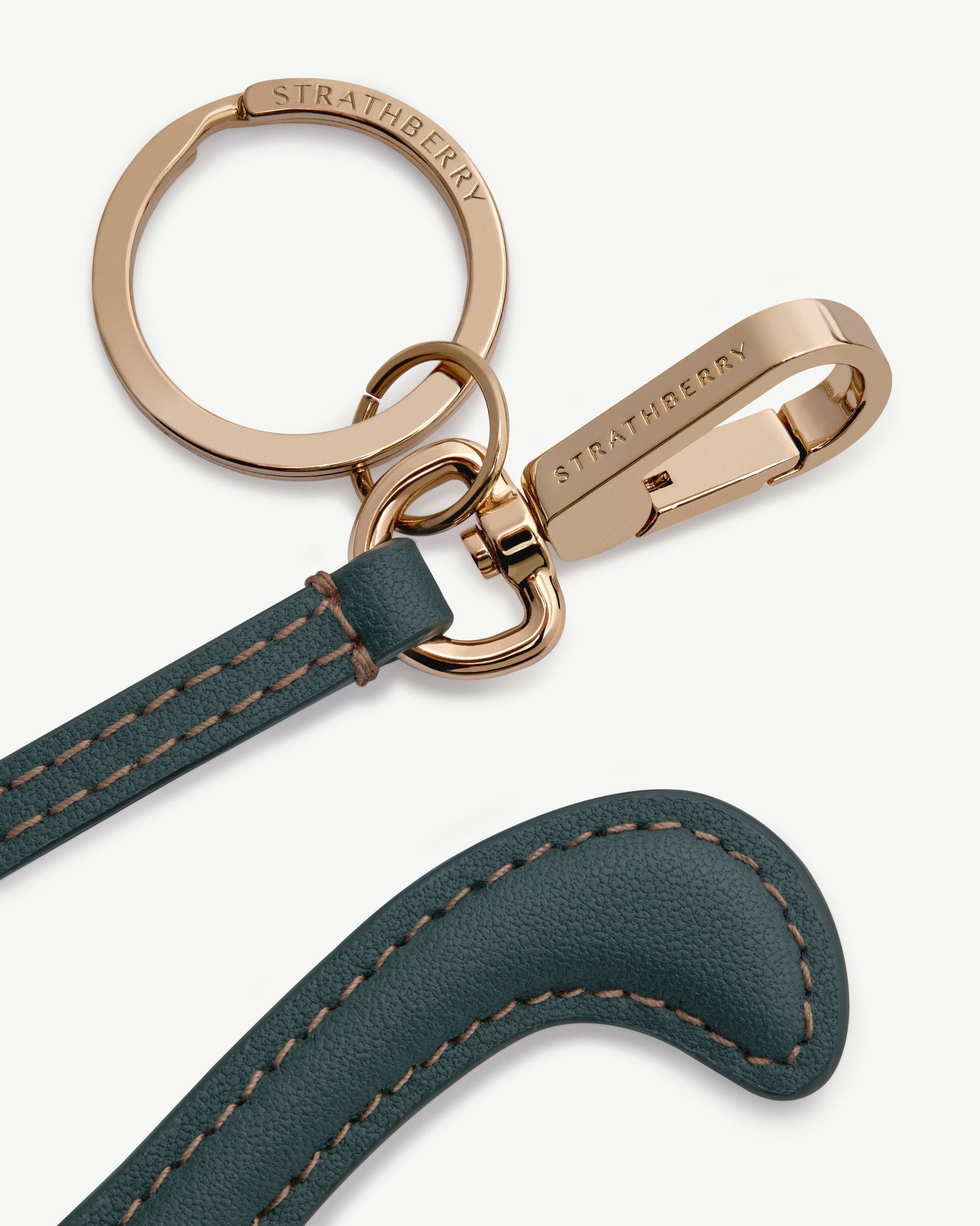 Nessie Bag Charm in Bottle Green