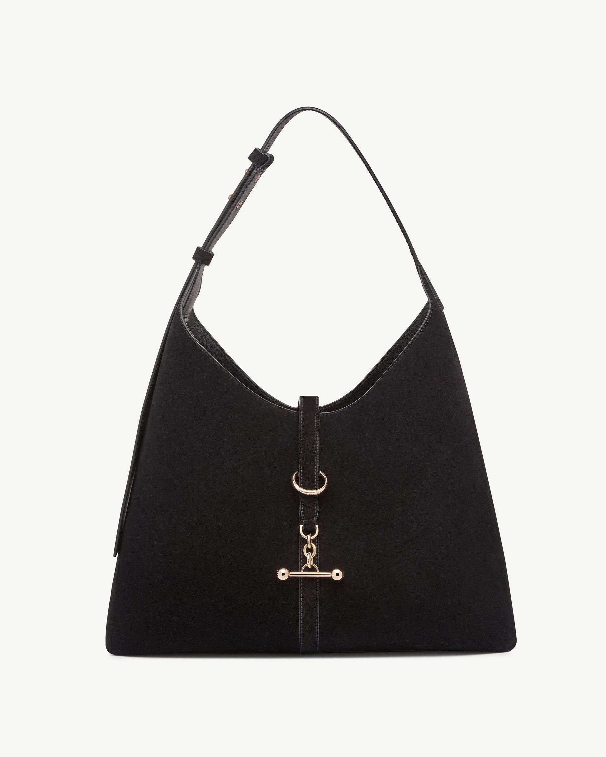 Kite Hobo Maxi in Black Suede