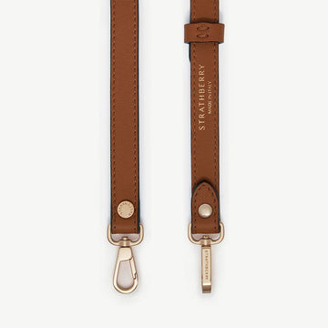 Thin Adjustable Leather Strap — Chestnut