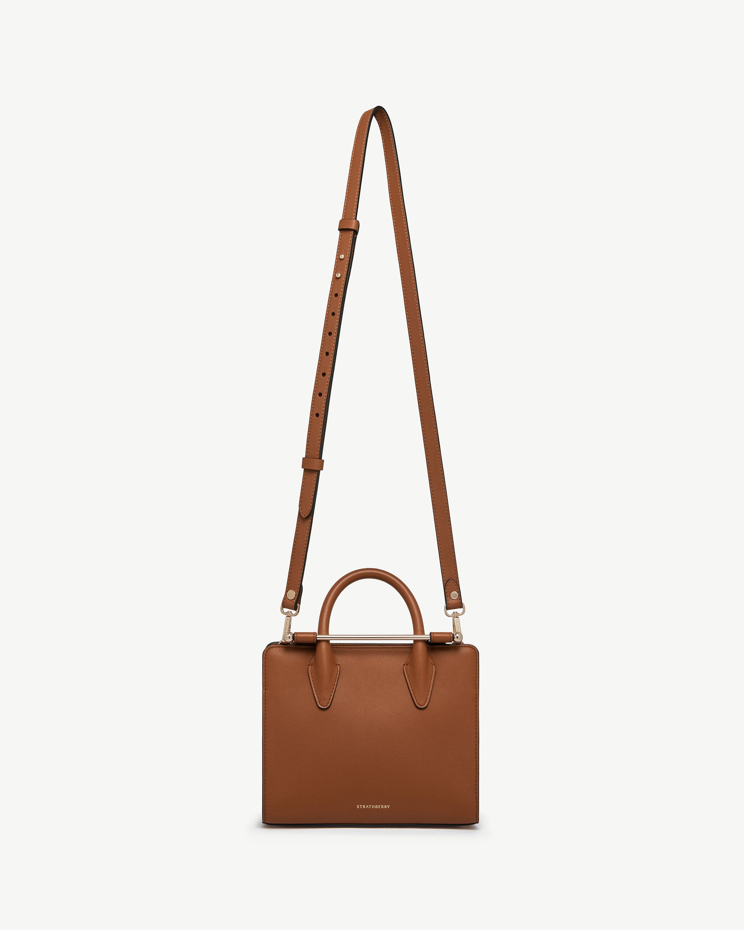 Thin Adjustable Leather Strap — Chestnut