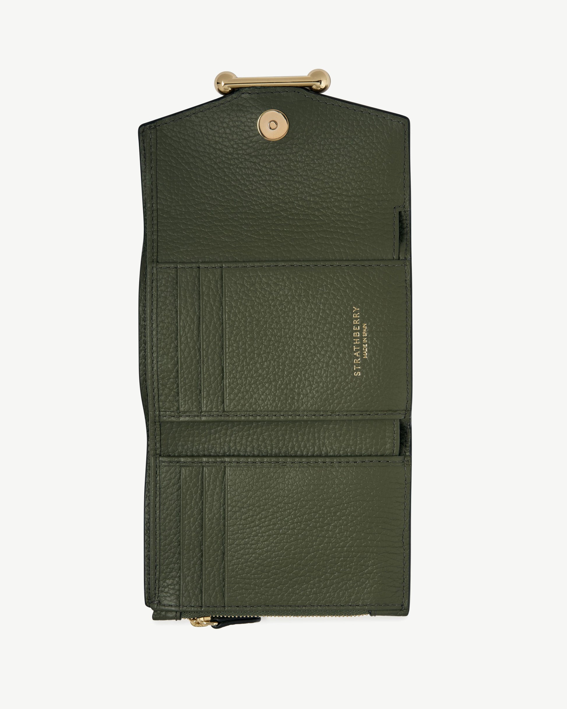 Mosaic Trifold Wallet in Pine Green