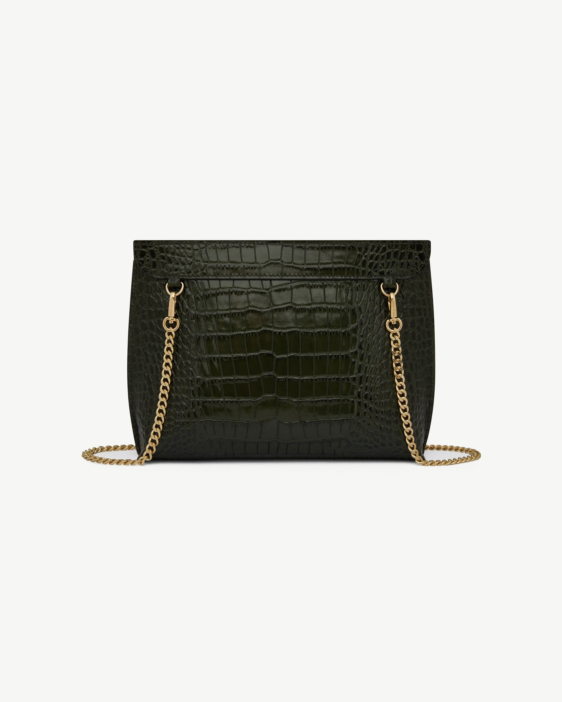 Stylist Bag — Forest Croc-Embossed Leather