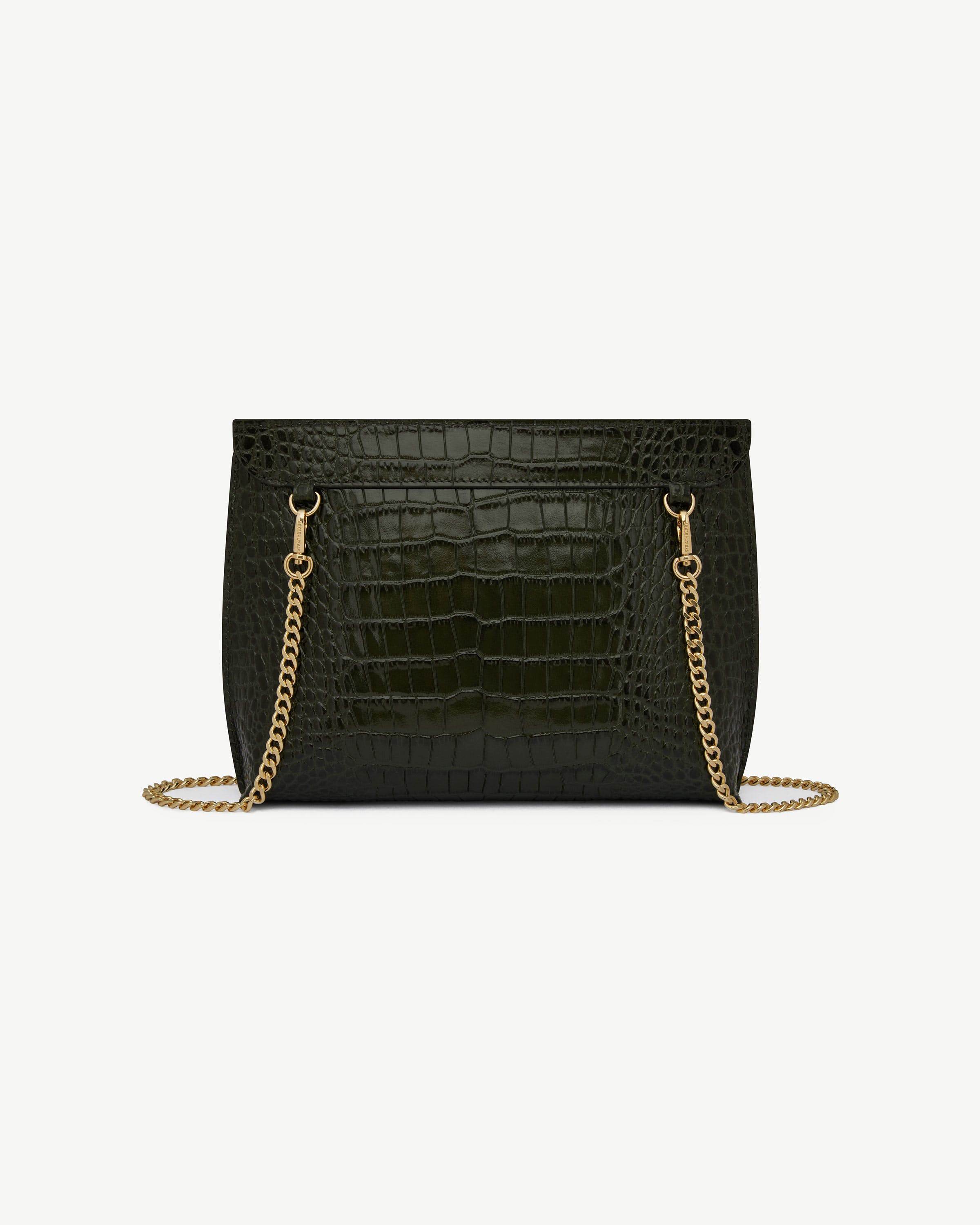 Stylist Bag — Forest Croc-Embossed Leather