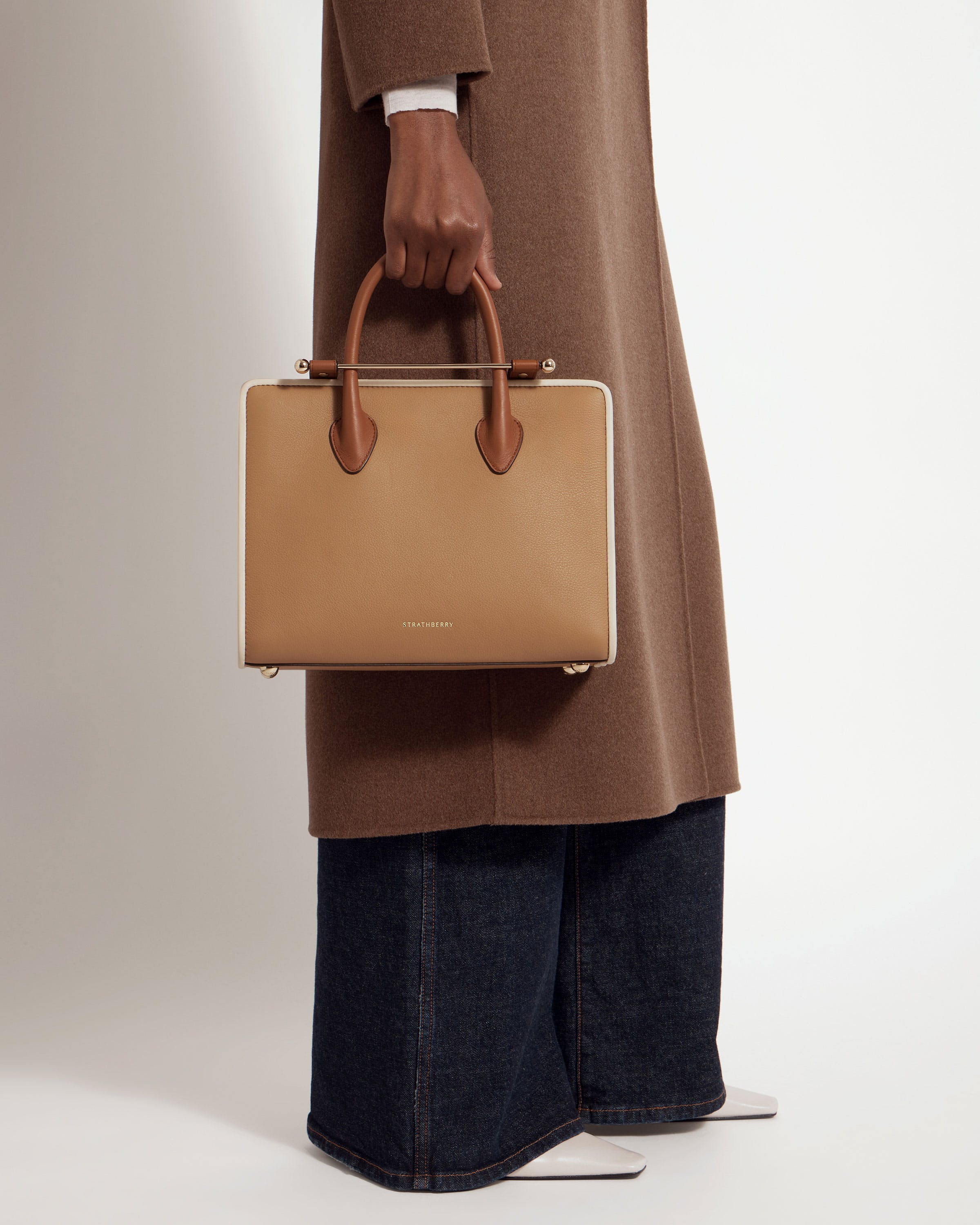 Midi Tote — Caramel, Chestnut & Vanilla