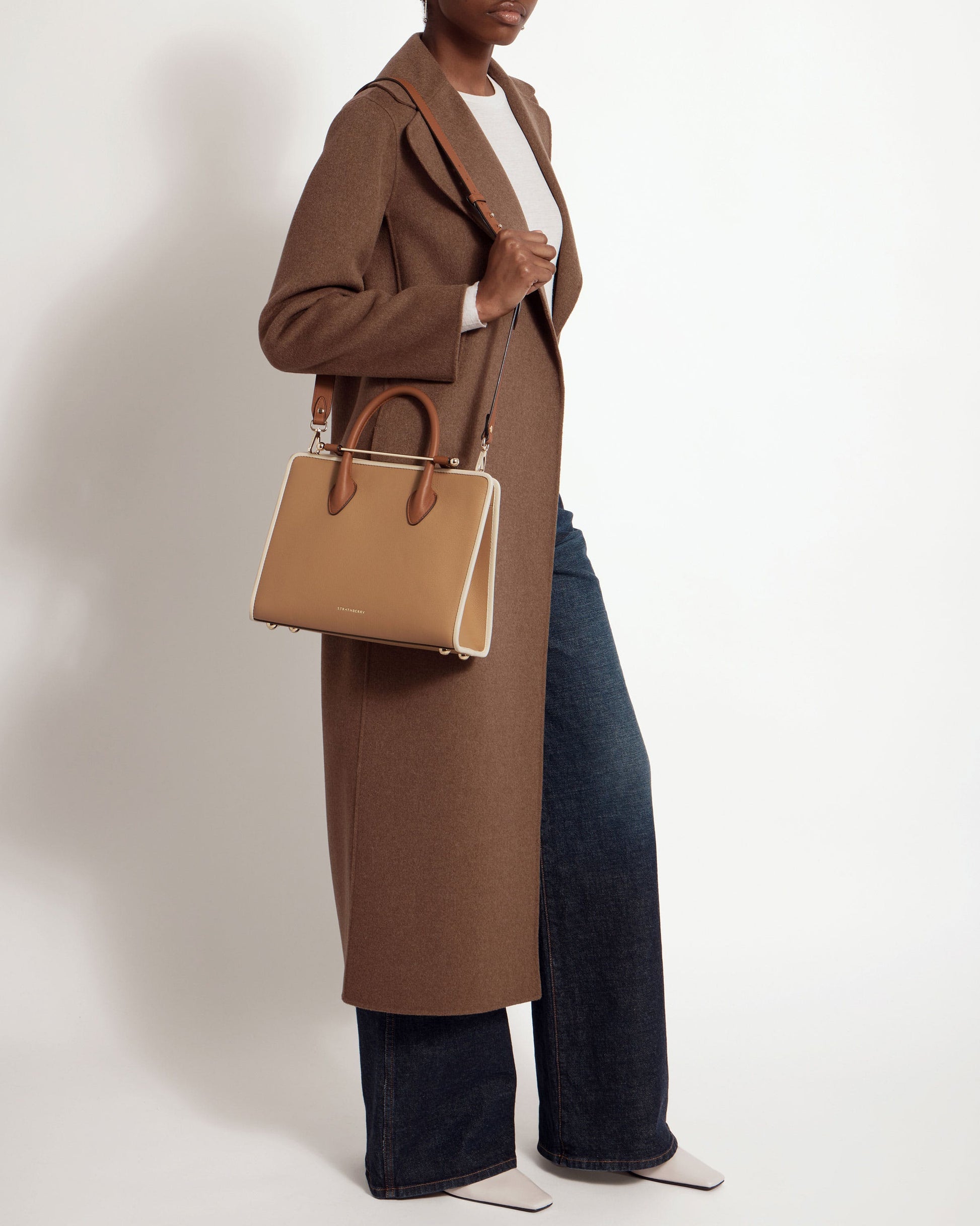 Midi Tote — Caramel, Chestnut & Vanilla