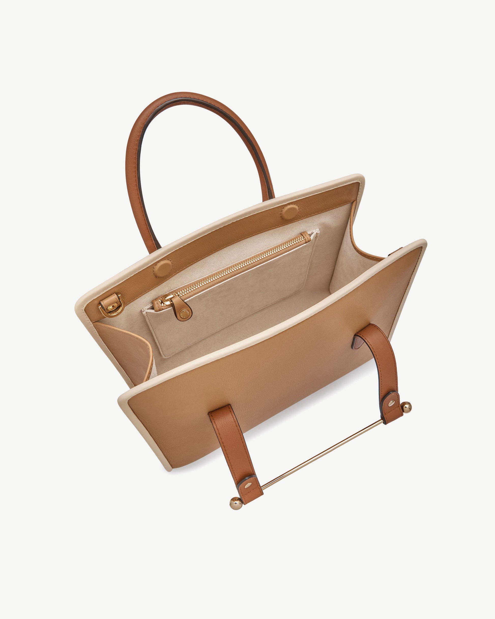 Midi Tote — Caramel, Chestnut & Vanilla