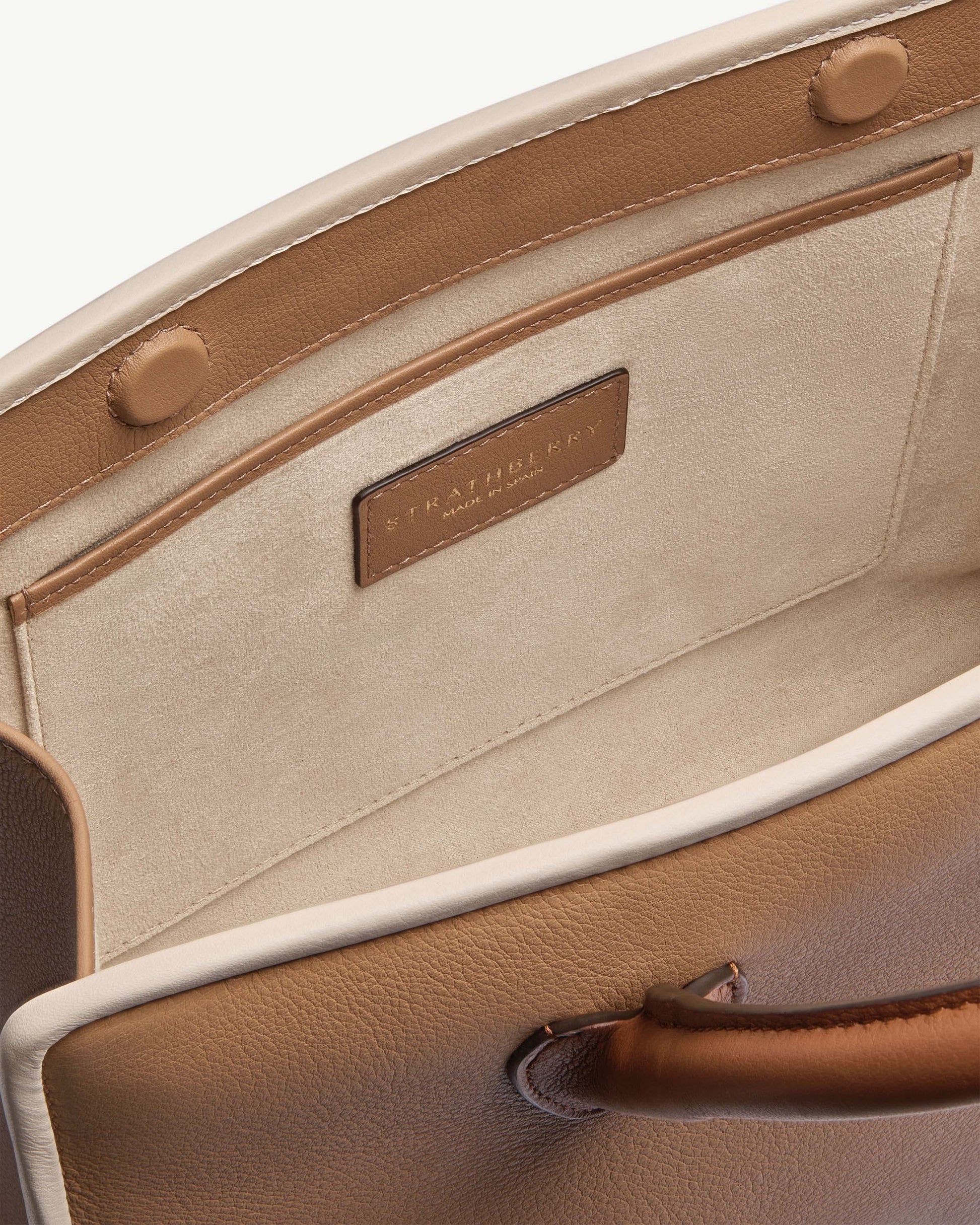 Midi Tote — Caramel, Chestnut & Vanilla