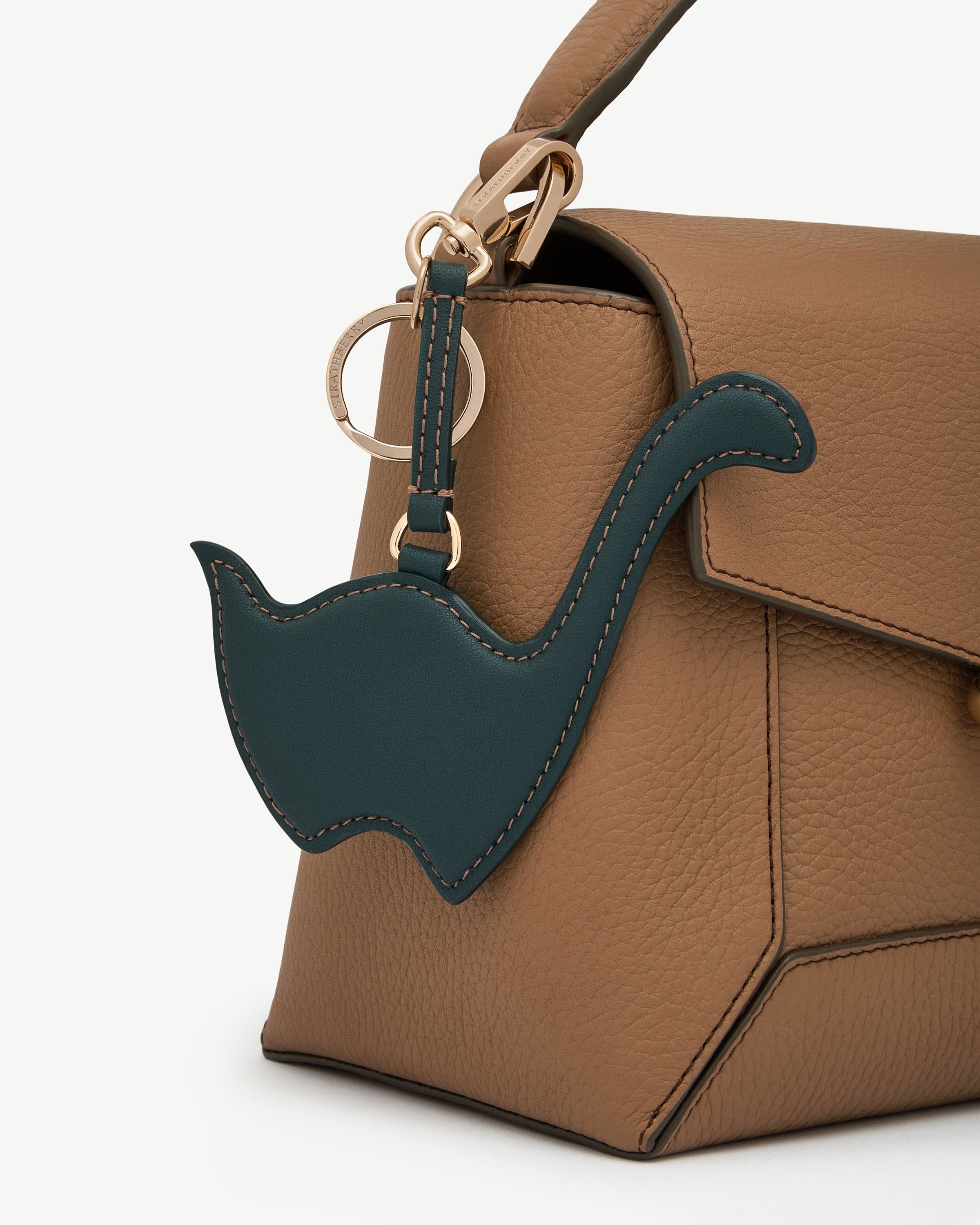 Nessie Bag Charm in Bottle Green