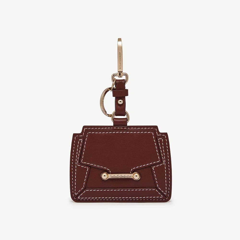 Mosaic Cardholder Charm in Oxblood