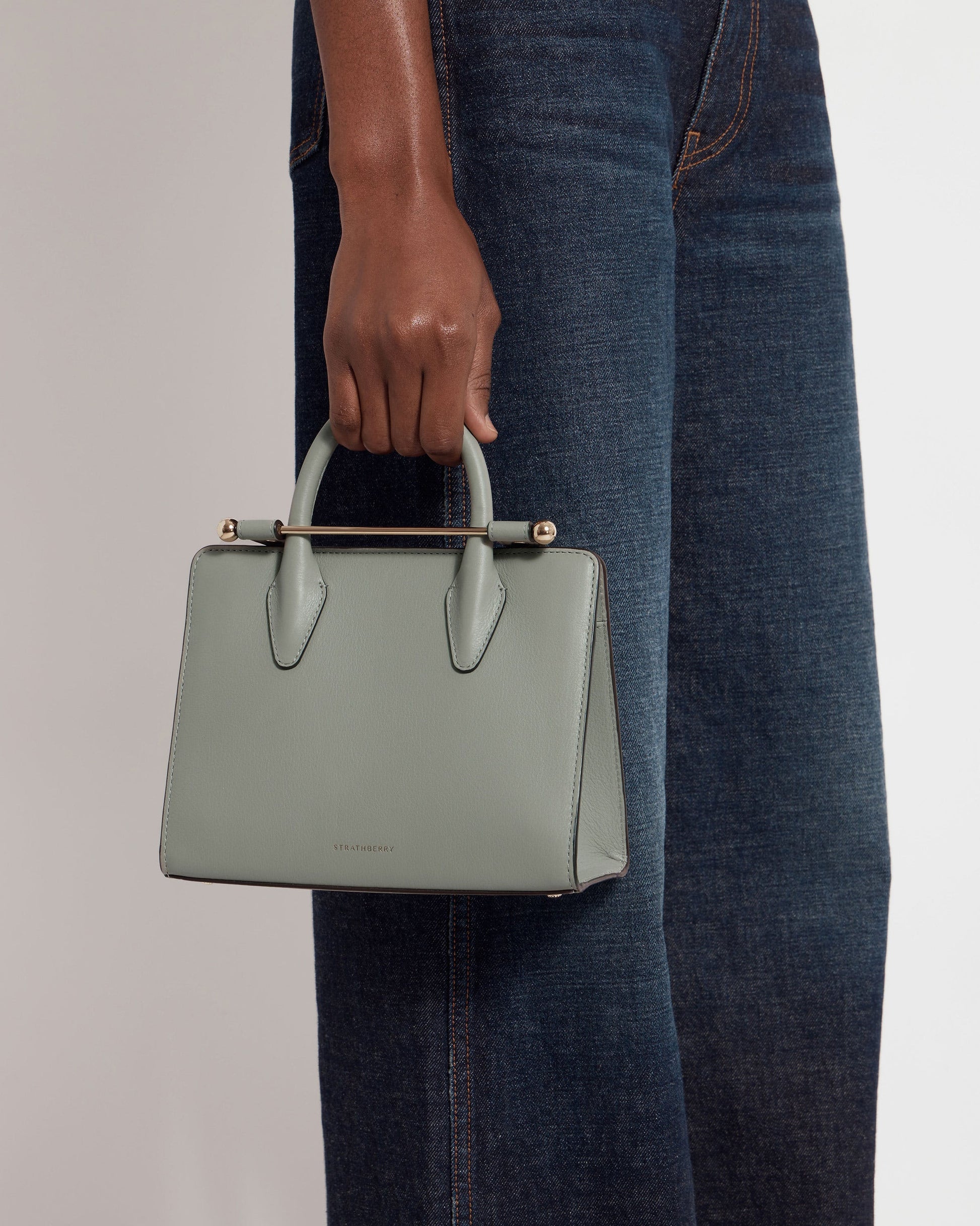 Mini Tote in Library Green