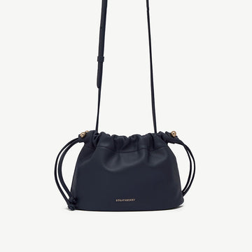 Charlotte Drawstring Bag in Marine Blue