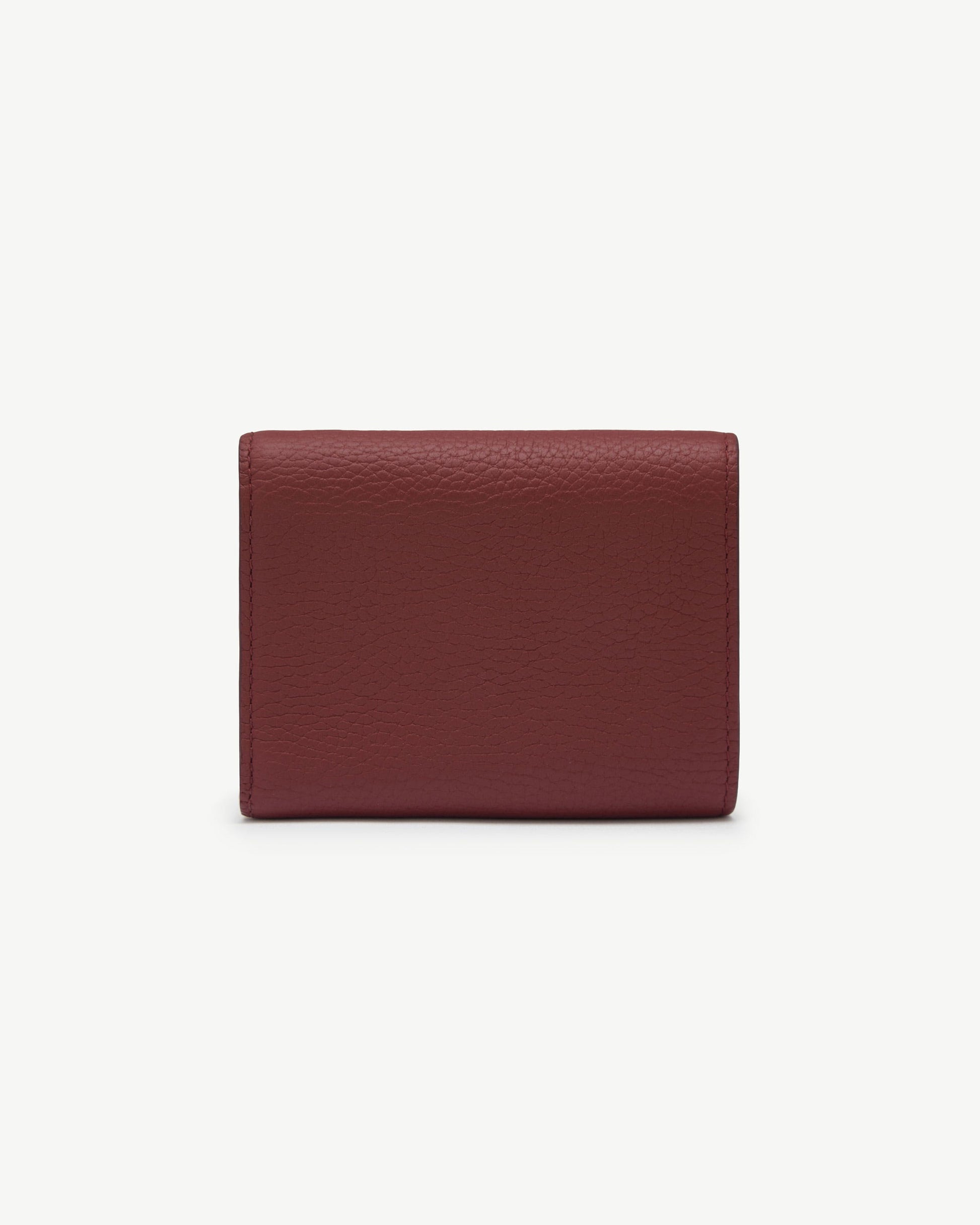 Mosaic Trifold Wallet in Oxblood