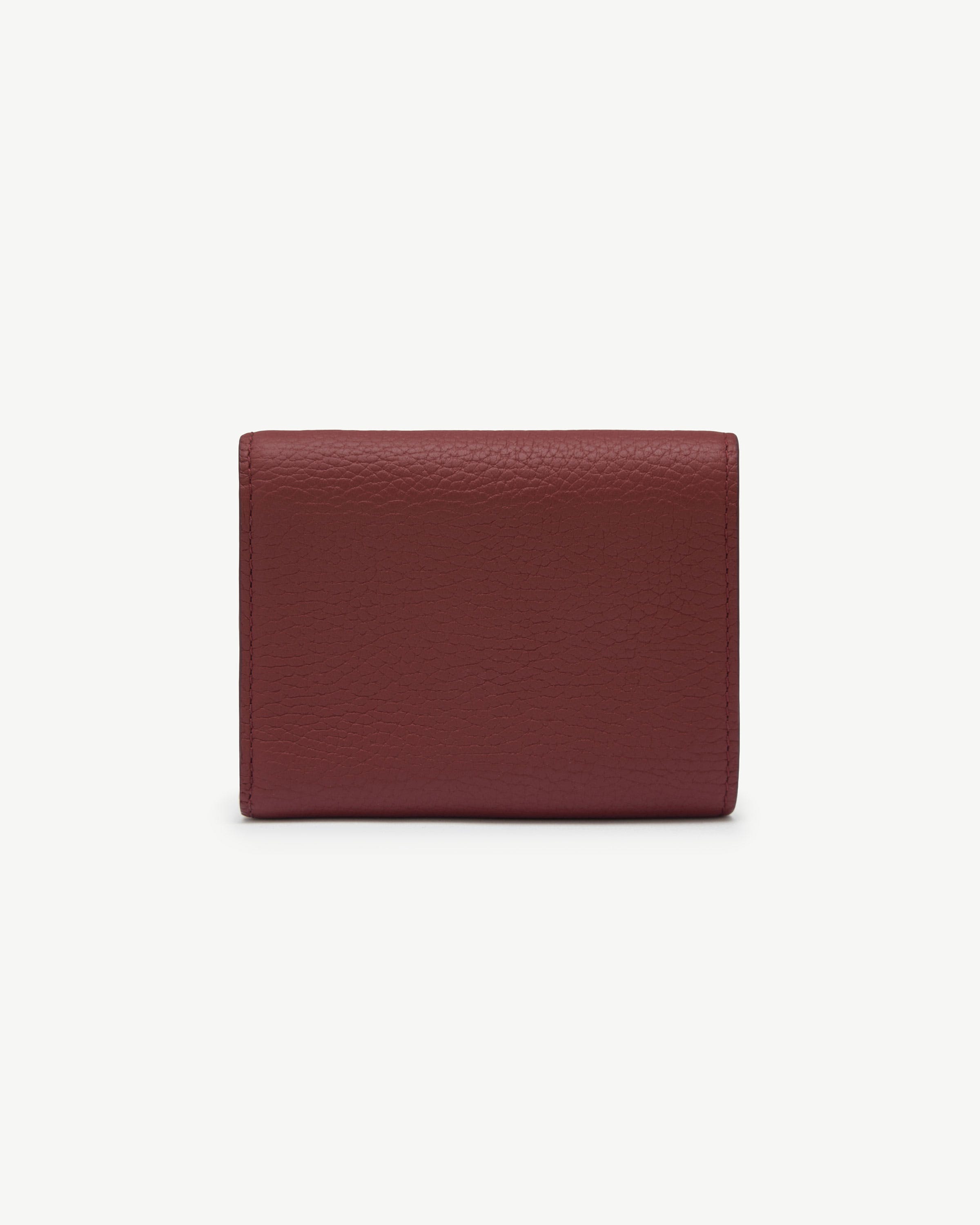 Mosaic Trifold Wallet in Oxblood