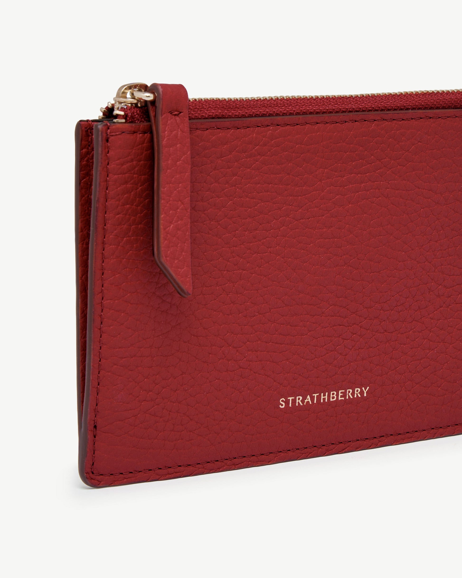 Charlotte Purse in Ruby — Handcrafted Leather Organiser