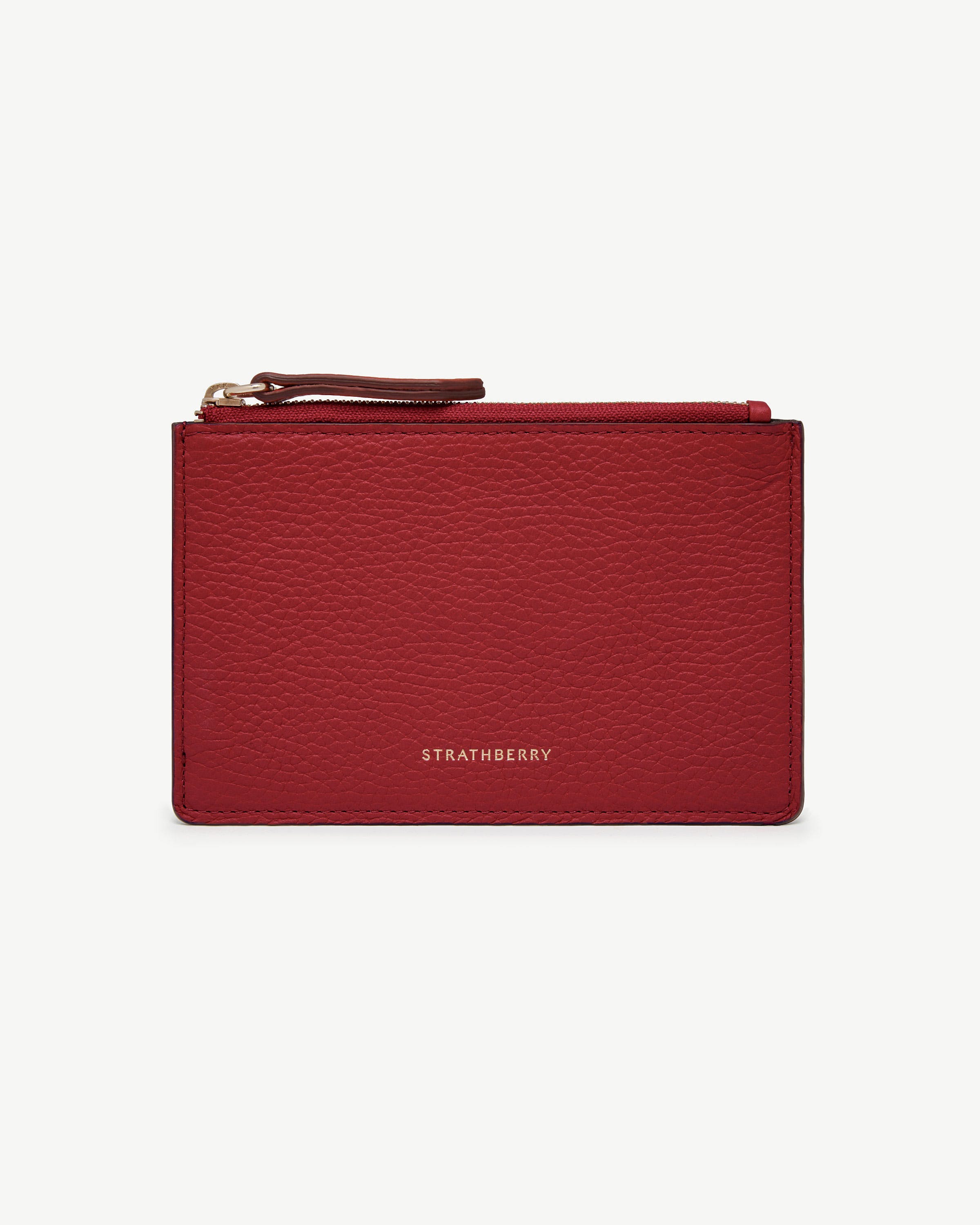 Charlotte Purse in Ruby — Handcrafted Leather Organiser