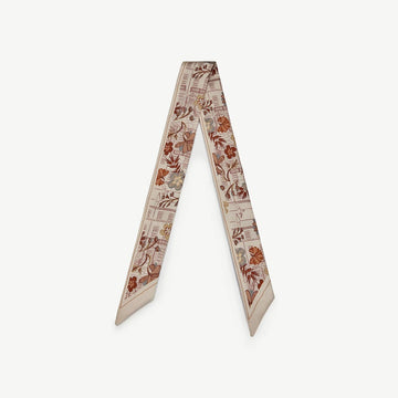 Silk Skinny Scarf — Strathberry Townhouse Print