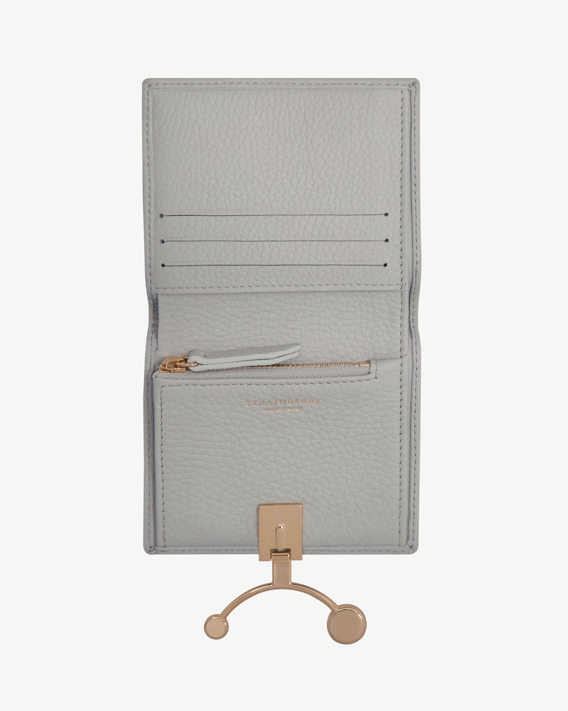 Crescent Wallet in Marble Grey