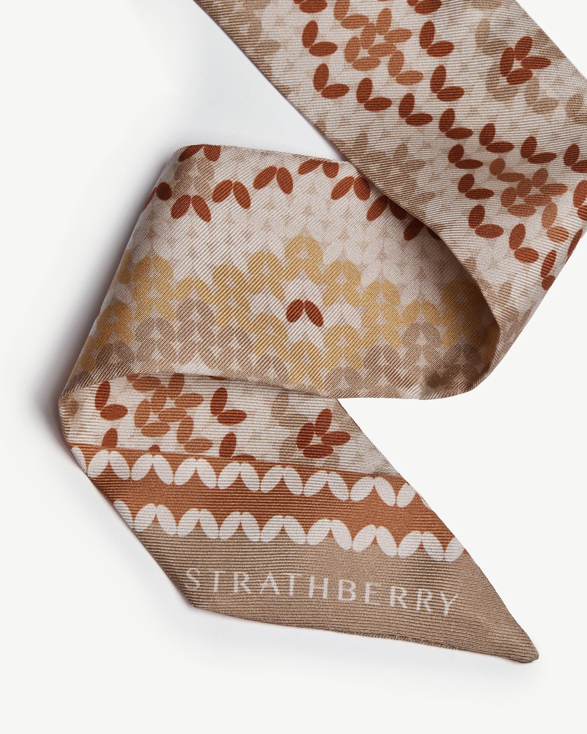 Silk Skinny Scarf — Brûlée Fair Isle