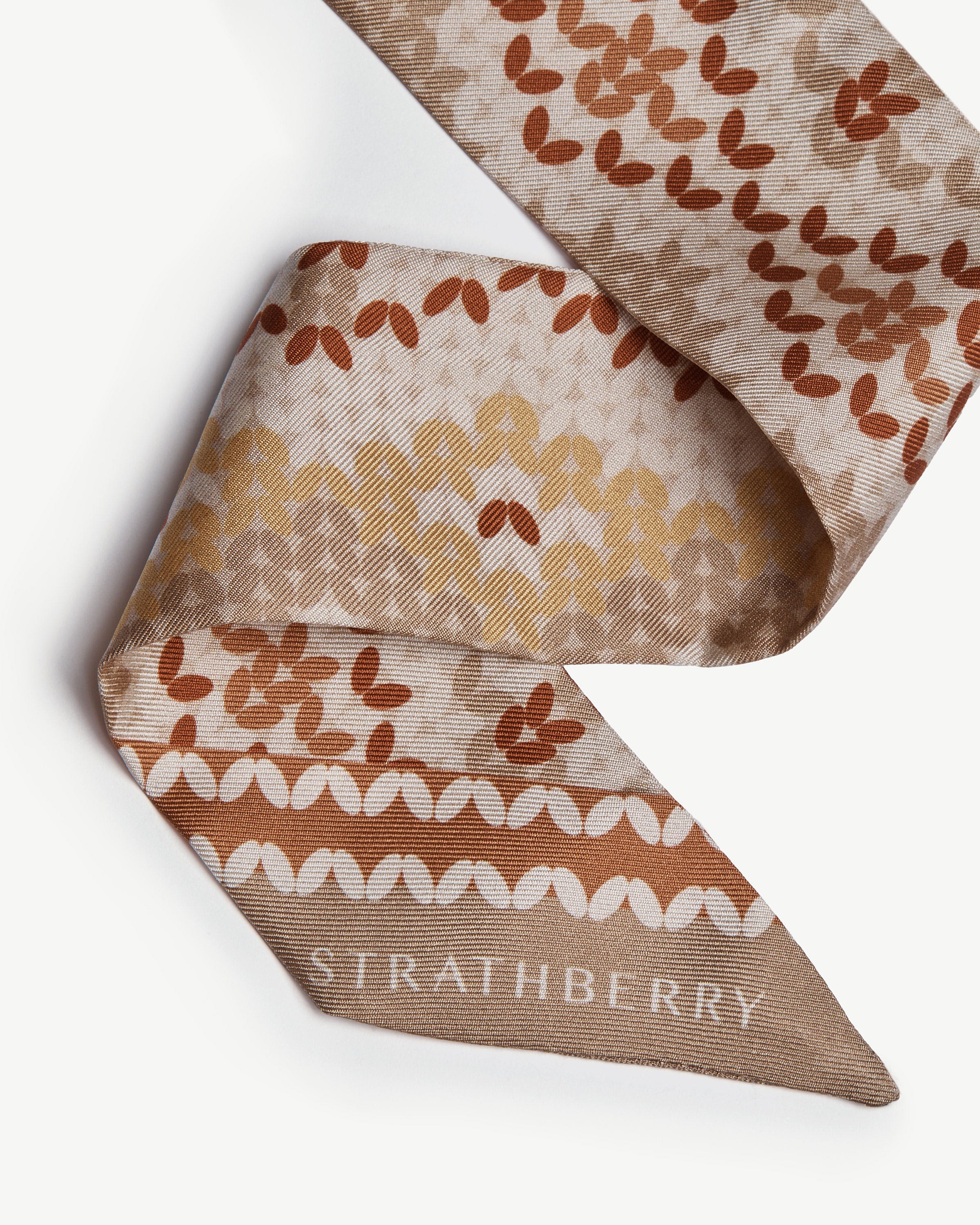 Silk Skinny Scarf — Brûlée Fair Isle