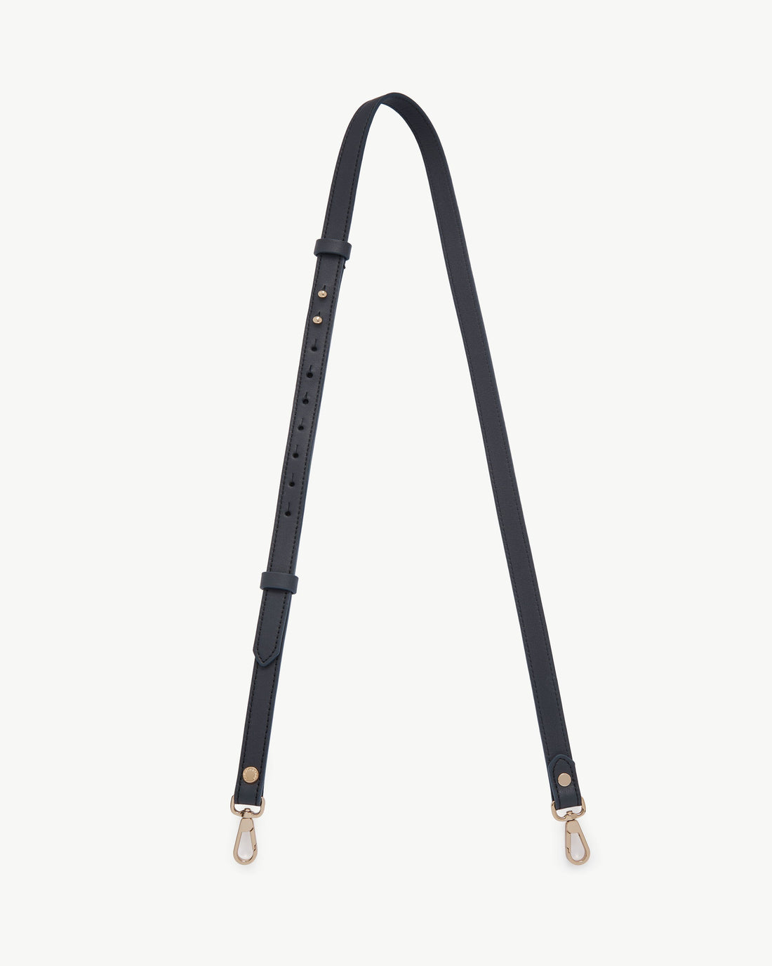 Thin Adjustable Leather Strap — Marine Blue