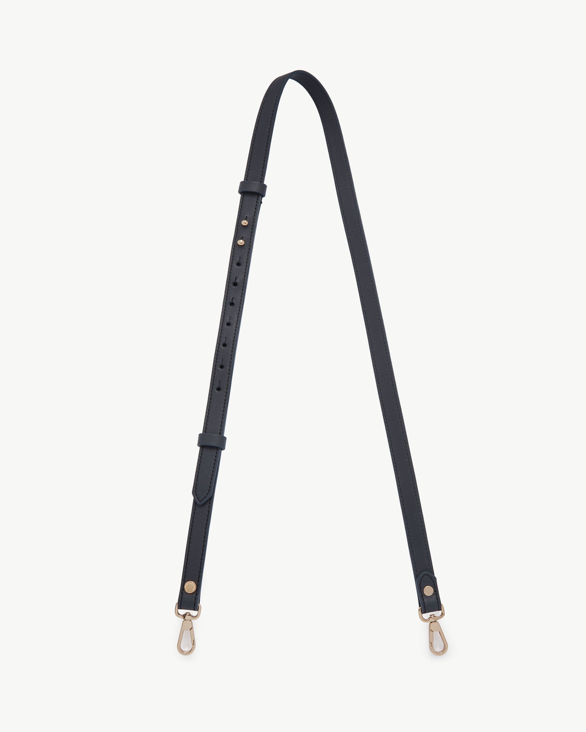 Thin Adjustable Leather Strap — Marine Blue