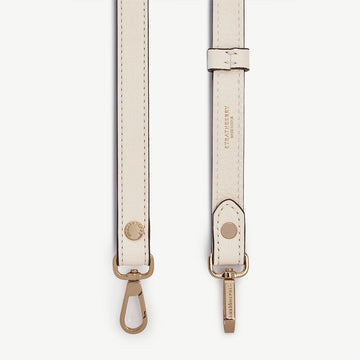 Thin Adjustable Leather Strap — Vanilla