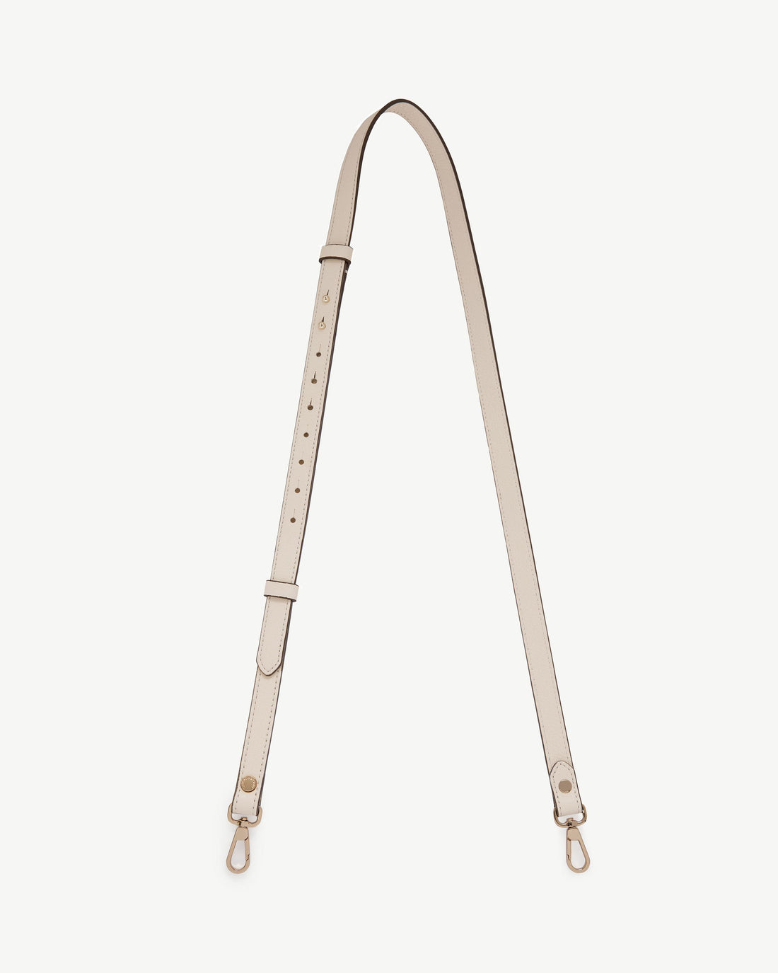Thin Adjustable Leather Strap — Vanilla