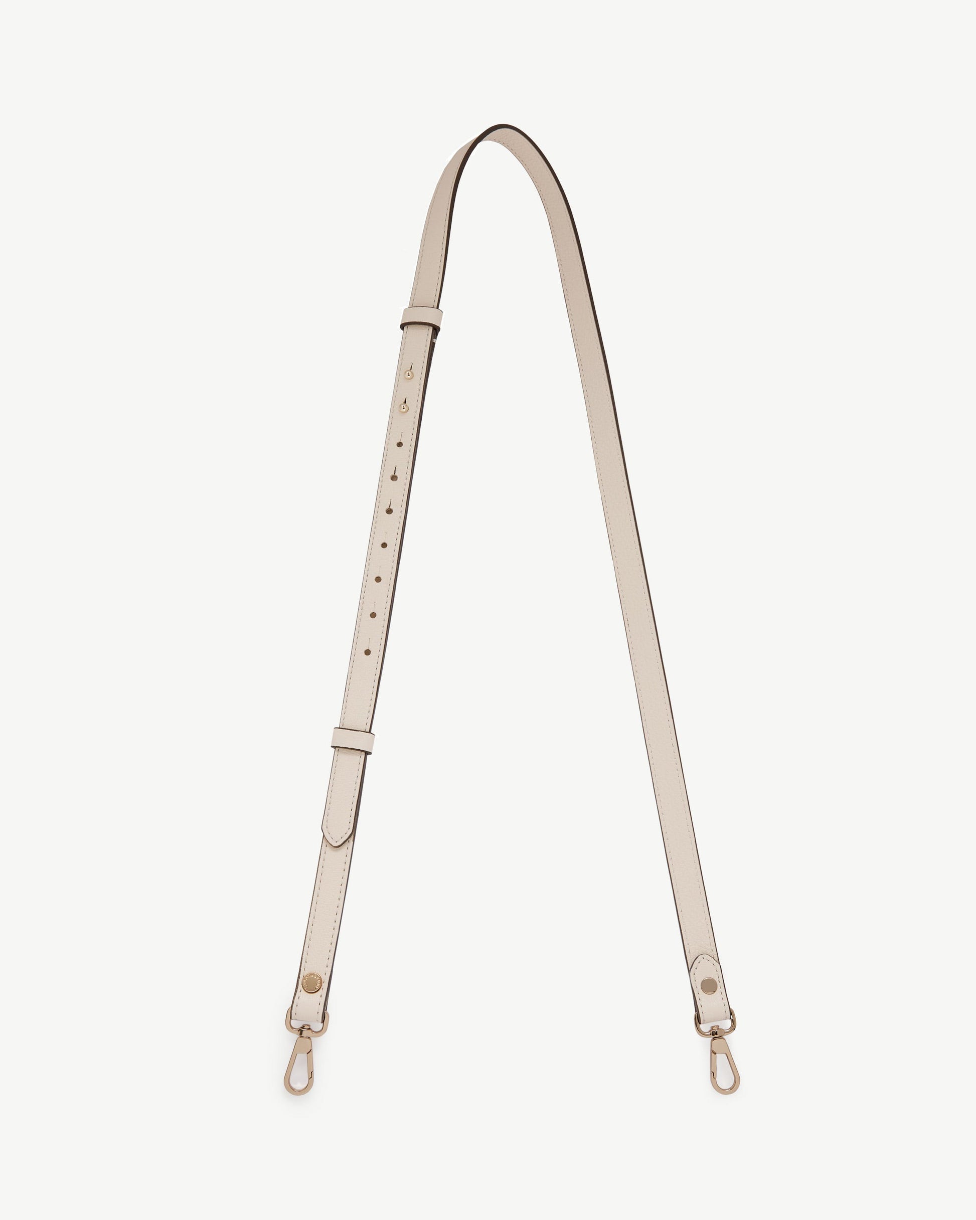 Thin Adjustable Leather Strap — Vanilla