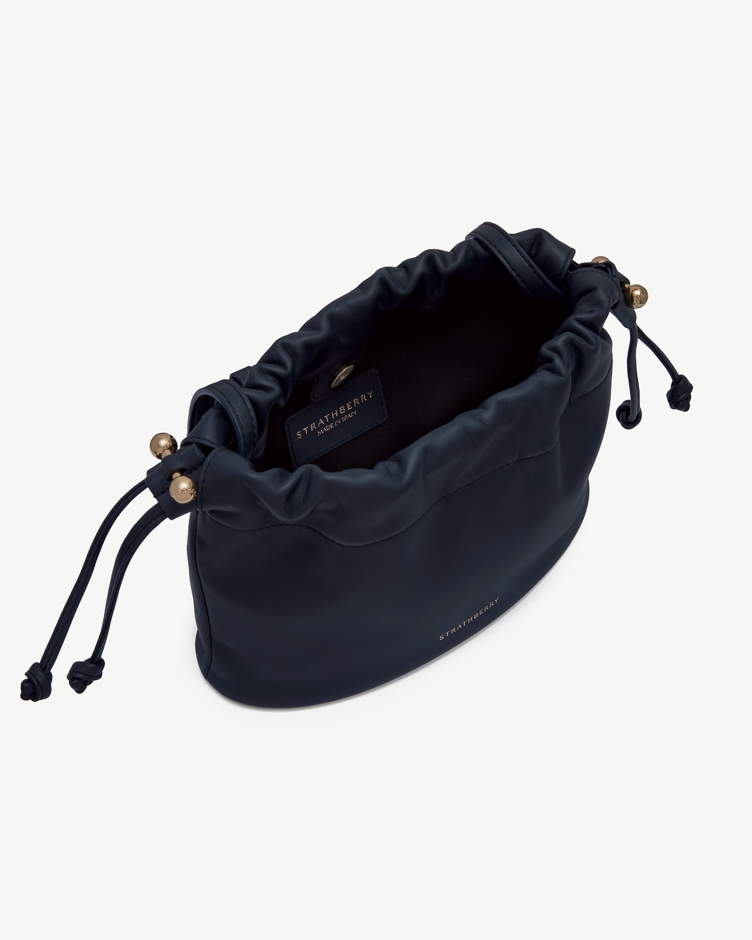 Charlotte Drawstring Bag in Marine Blue