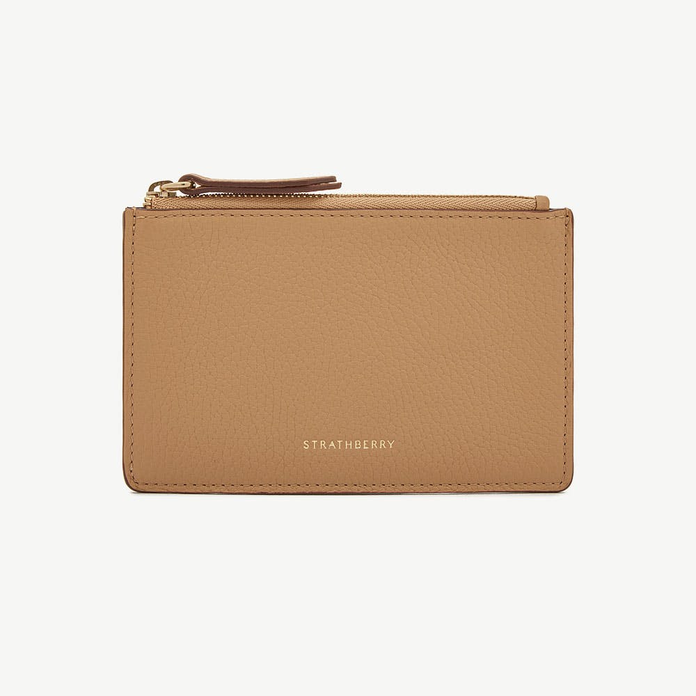 Charlotte Purse in Caramel — Handcrafted Leather Organiser